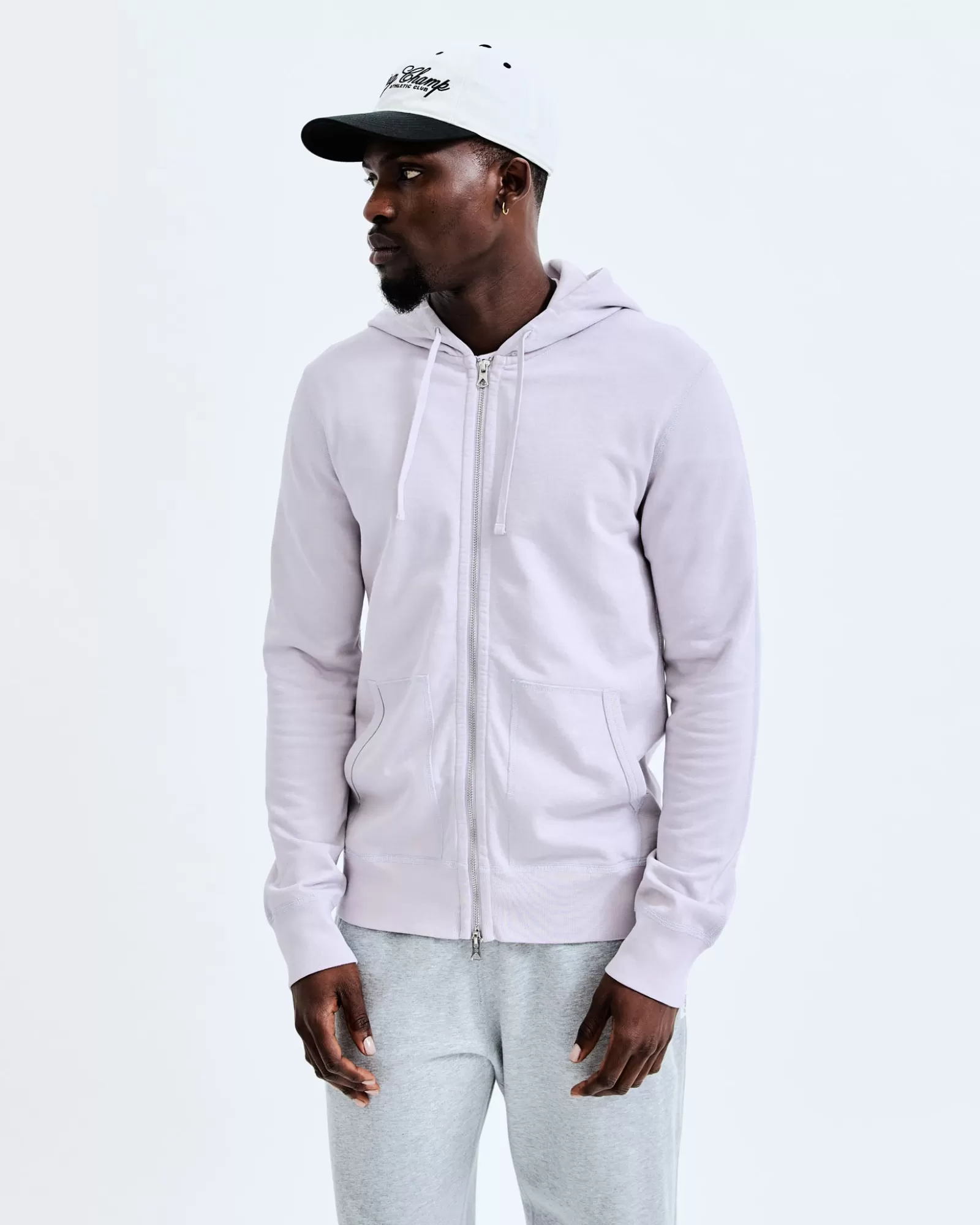 Reigning Champ Lightweight Terry Slim Zip Hoodie