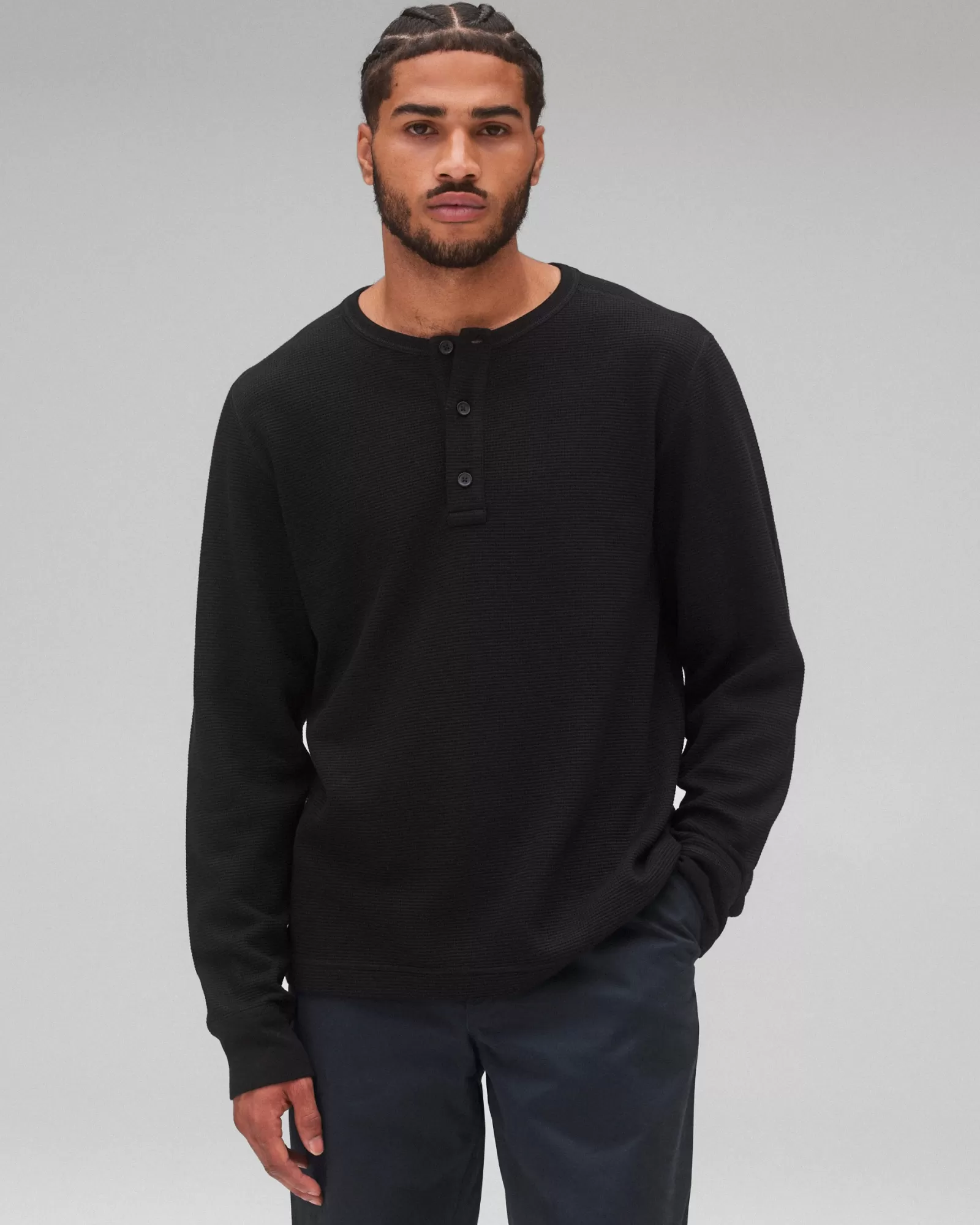 Reigning Champ Lightweight Waffle Henley