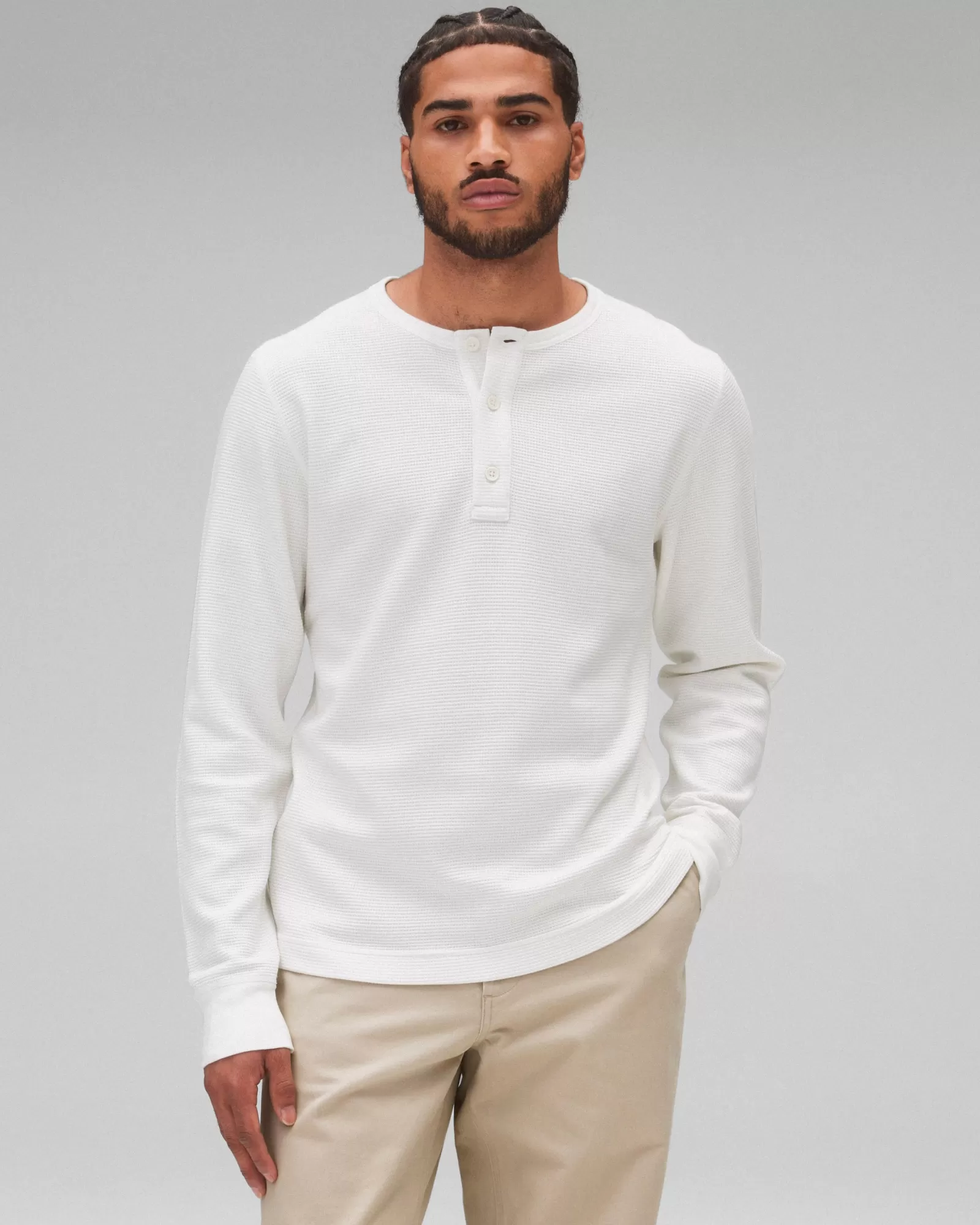 Reigning Champ Lighweight Waffle Henley