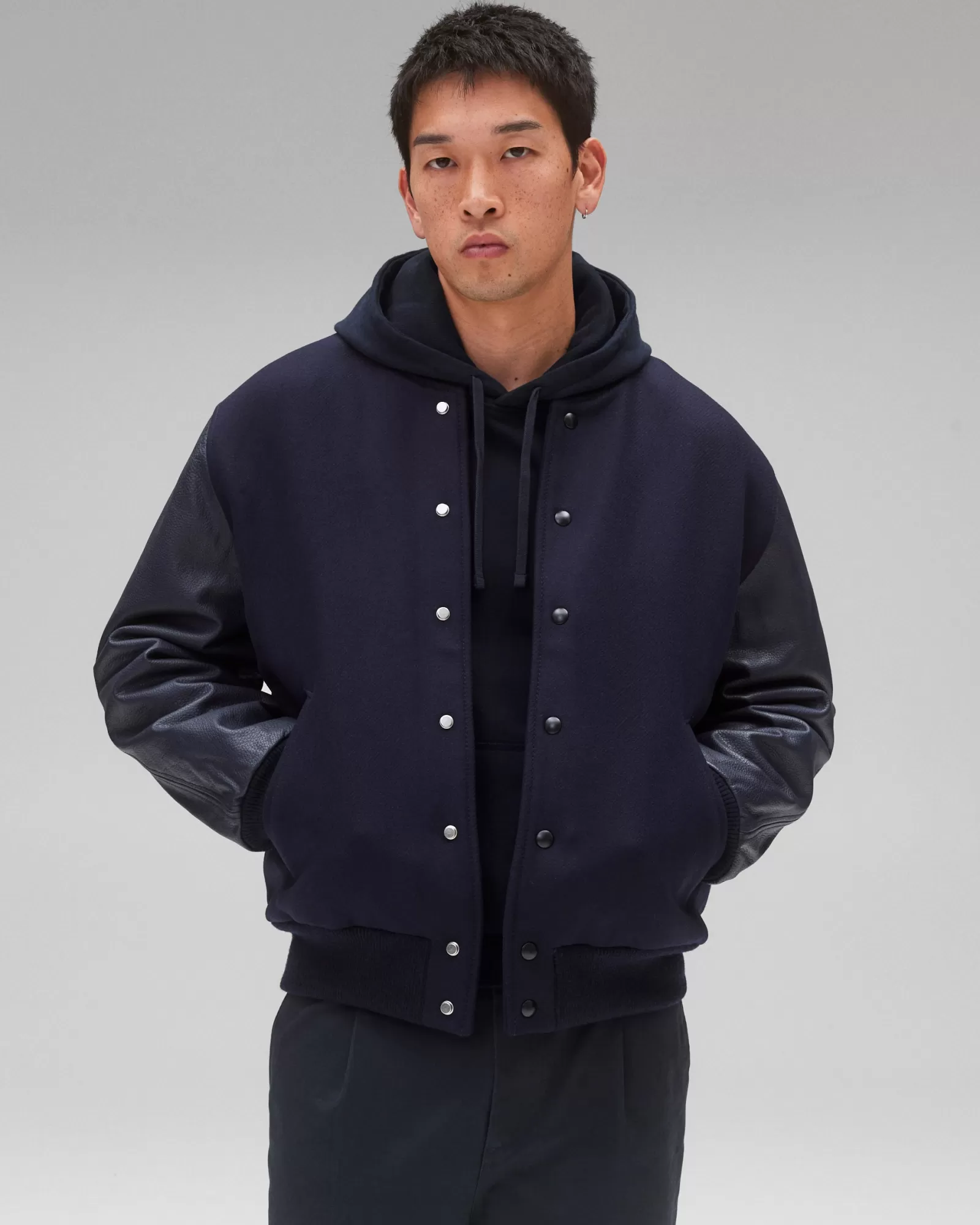 Reigning Champ Melton Wool Varsity Jacket