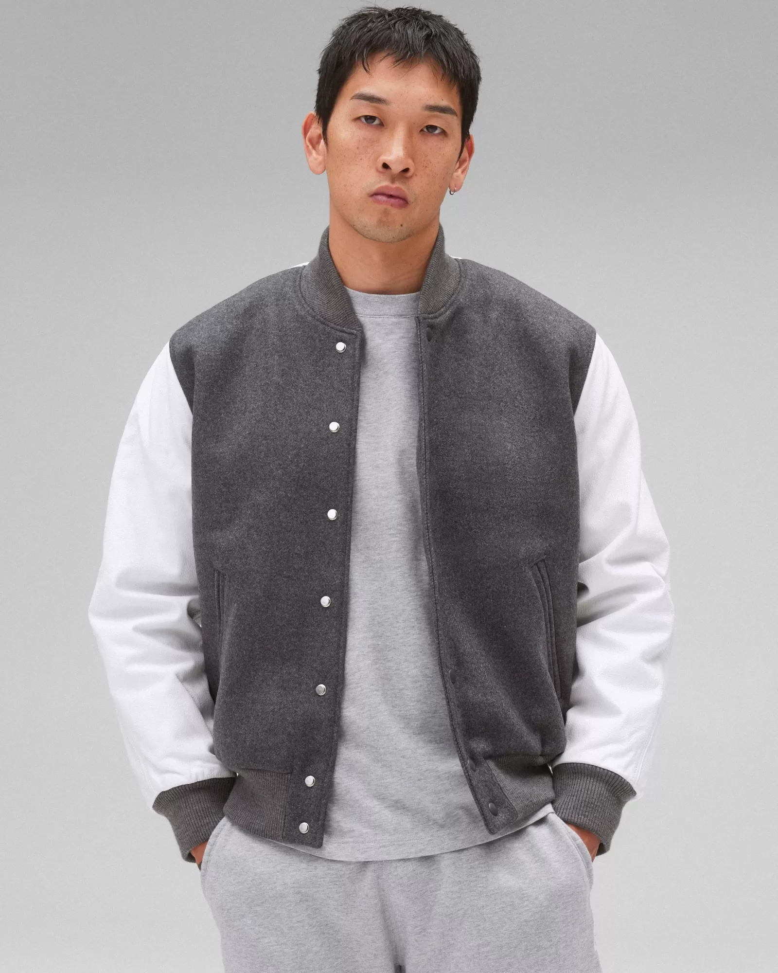 Reigning Champ Melton Wool Varsity Jacket