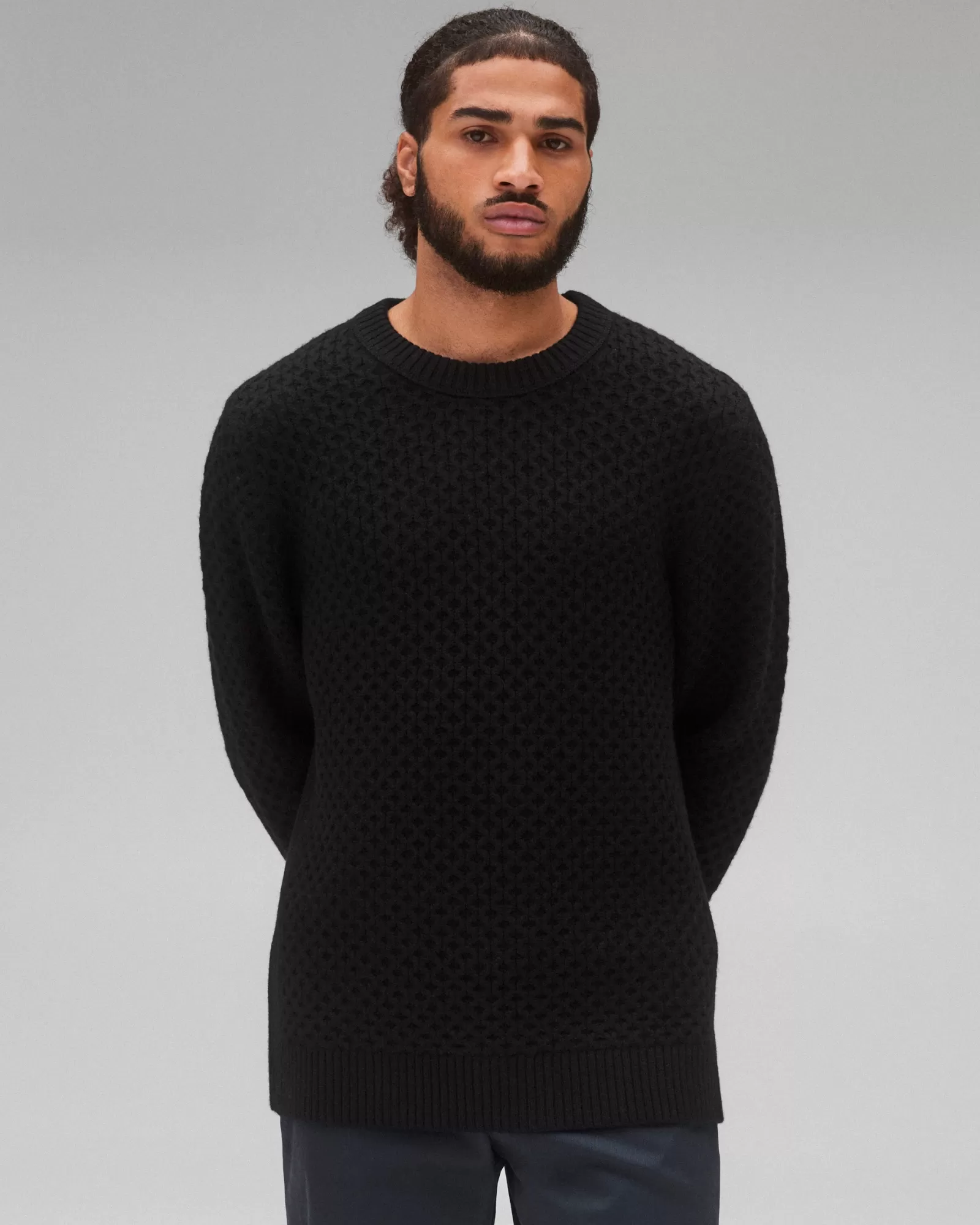 Reigning Champ Merino Honeycomb Crewneck