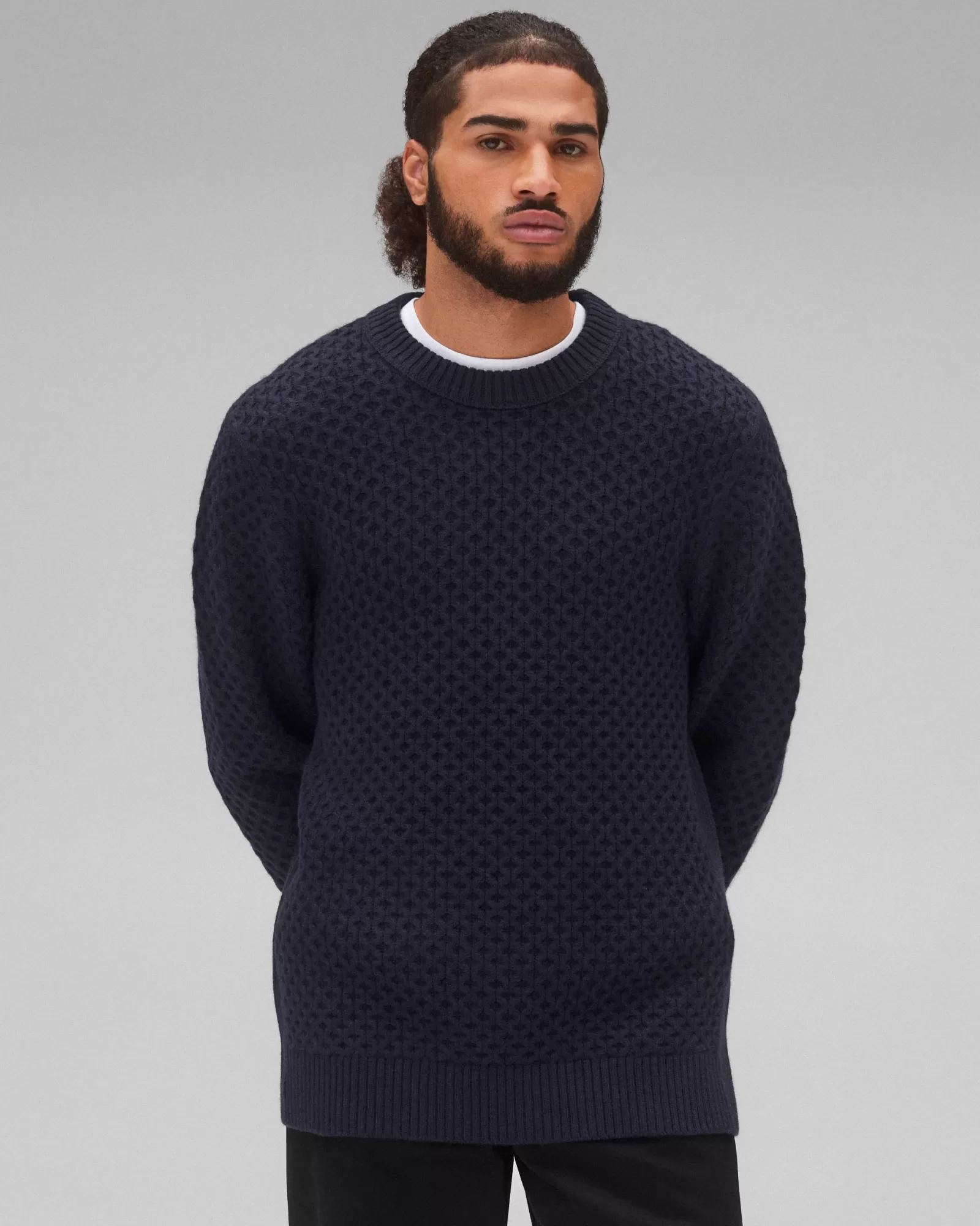 Reigning Champ Merino Honeycomb Crewneck