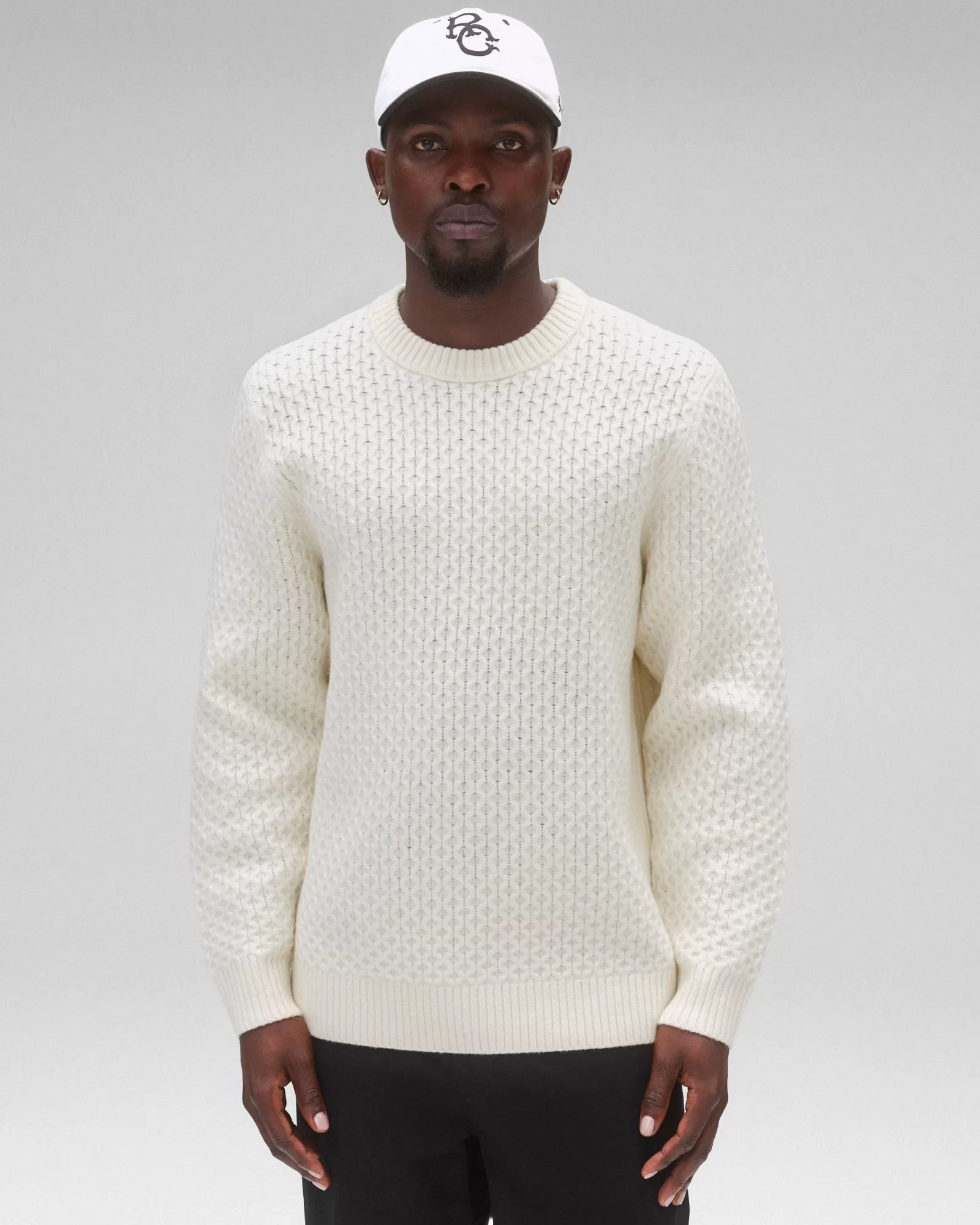 Reigning Champ Merino Honeycomb Crewneck