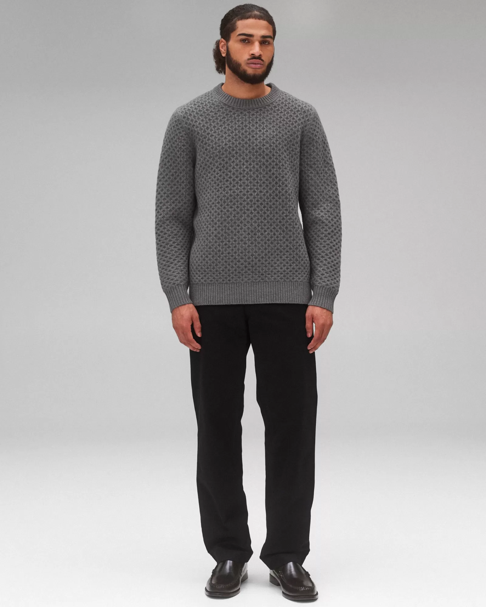 Reigning Champ Merino Honeycomb Crewneck