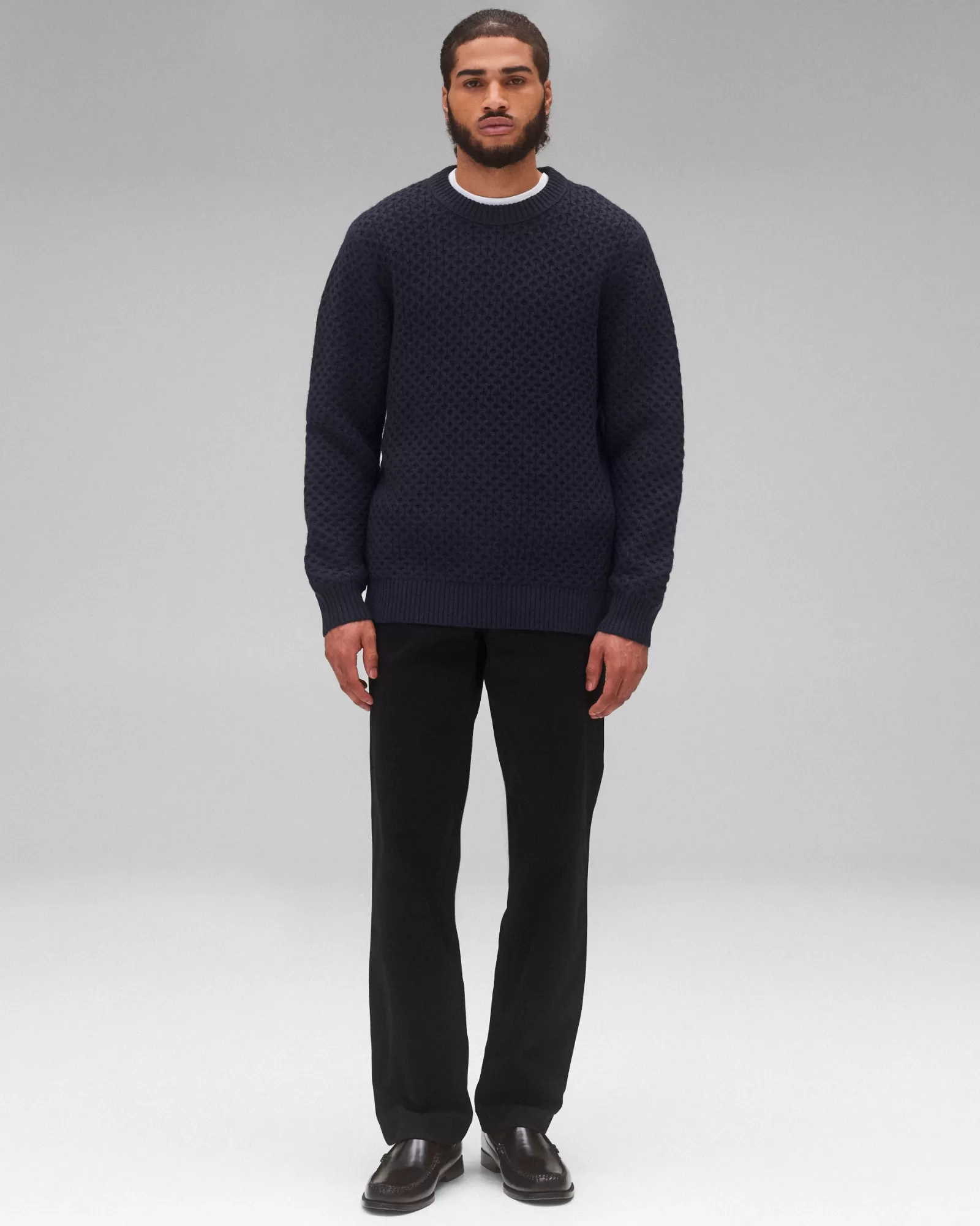 Reigning Champ Merino Honeycomb Crewneck