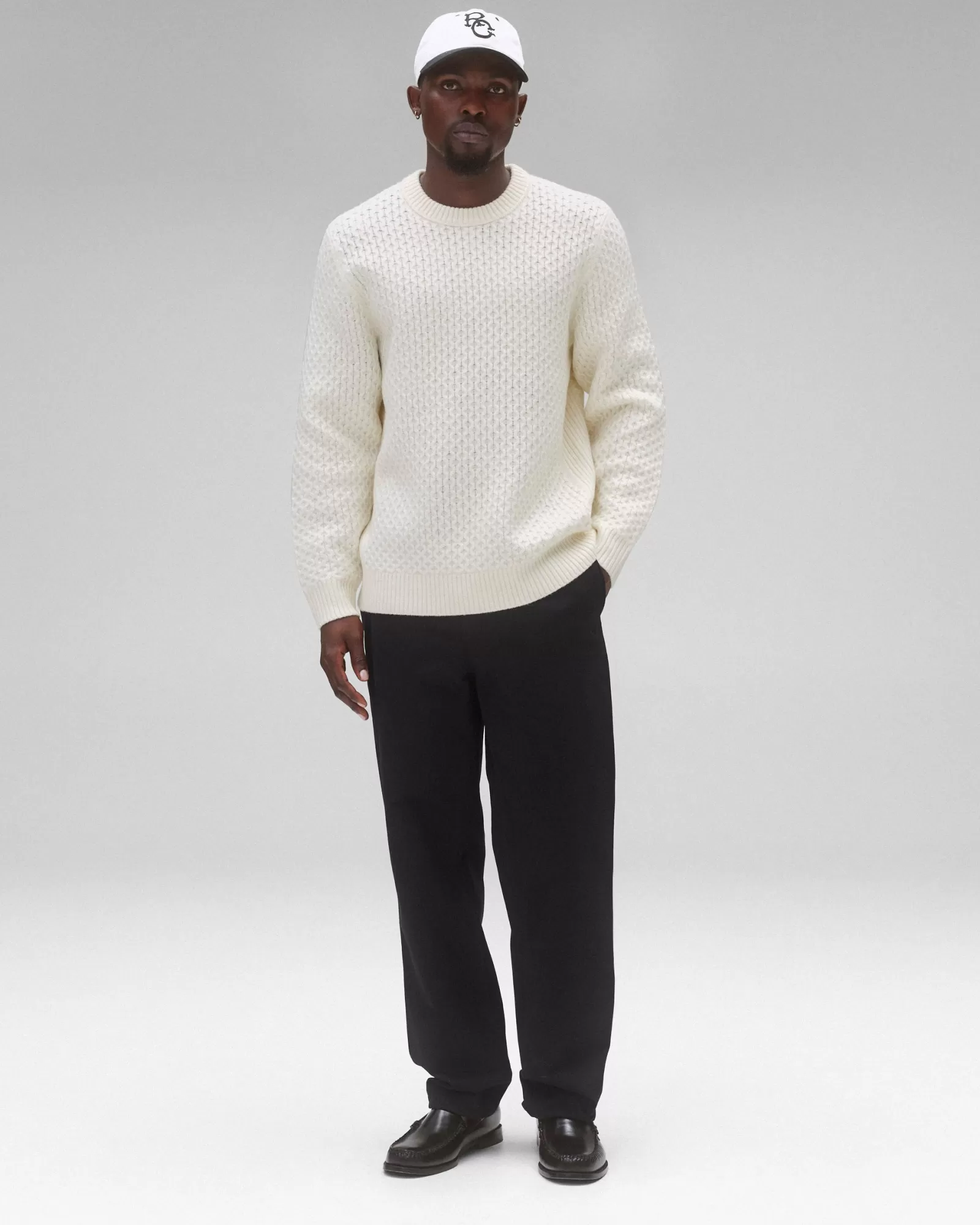 Reigning Champ Merino Honeycomb Crewneck