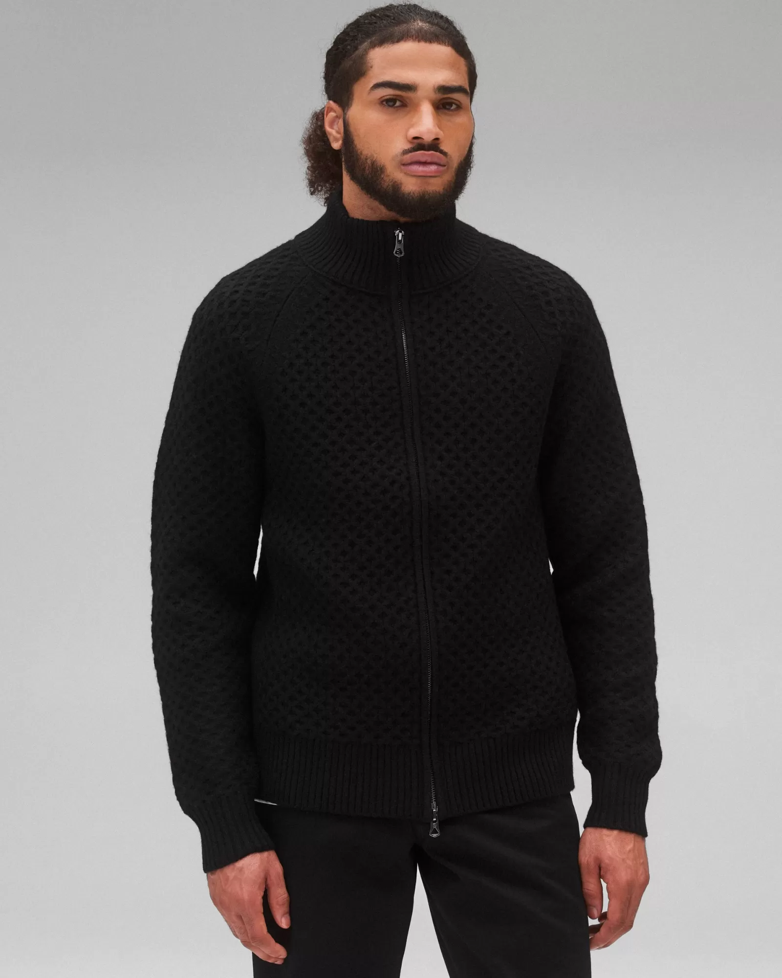 Reigning Champ Merino Honeycomb Track Jacket