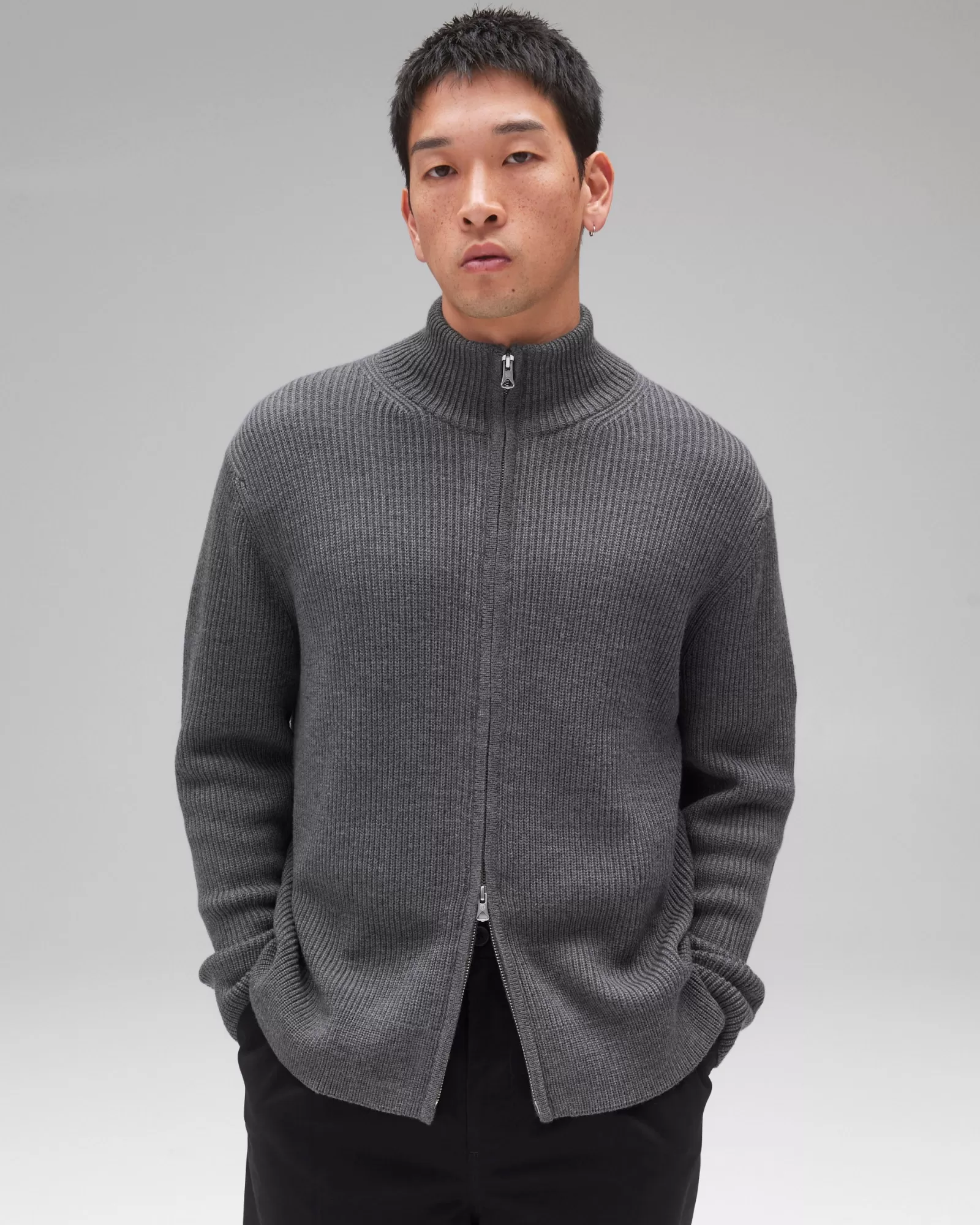 Reigning Champ Merino Rib Vinnie Track Jacket