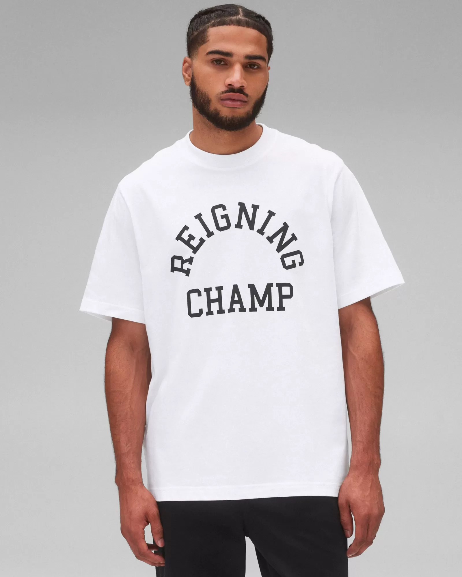 Reigning Champ Midweight Jersey Arch Logo T-Shirt