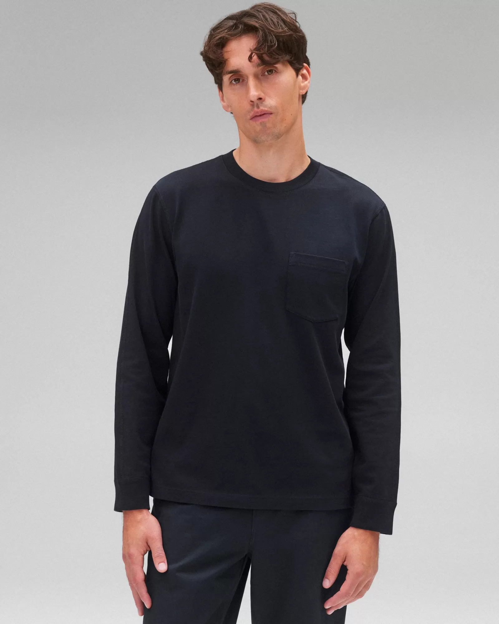 Reigning Champ Midweight Jersey Standard Pocket Long Sleeve