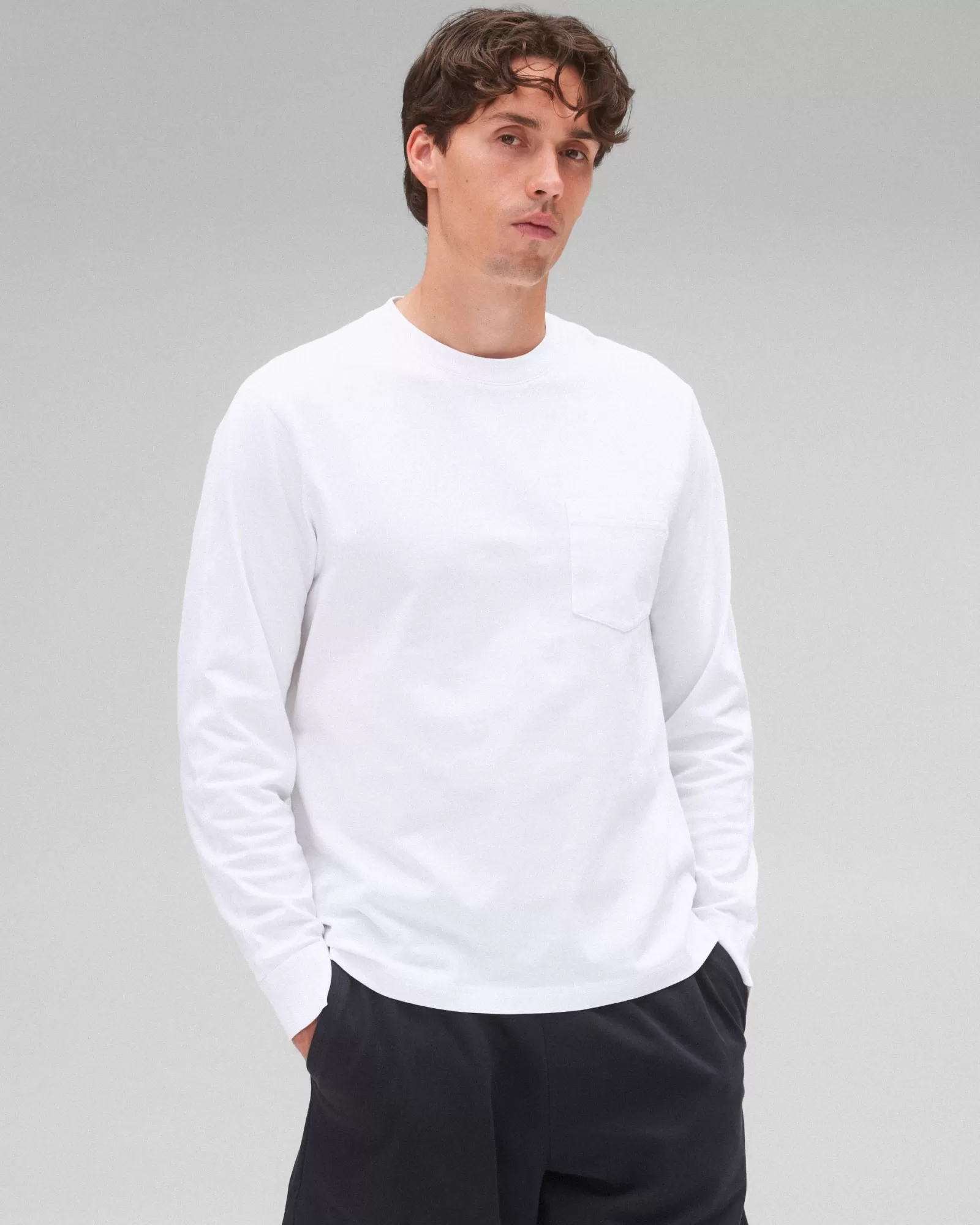 Reigning Champ Midweight Jersey Standard Pocket Long Sleeve