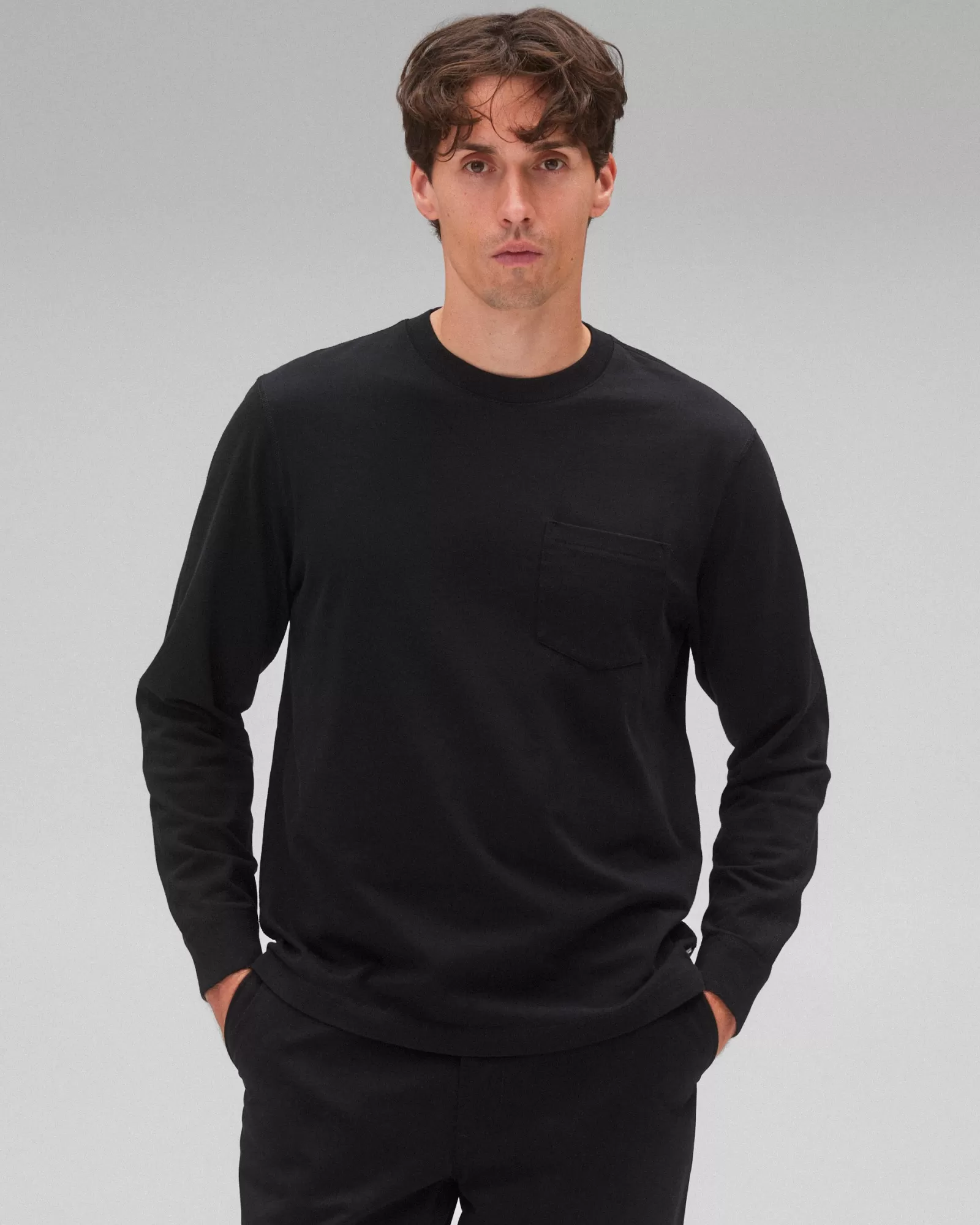 Reigning Champ Midweight Jersey Standard Pocket Long Sleeve