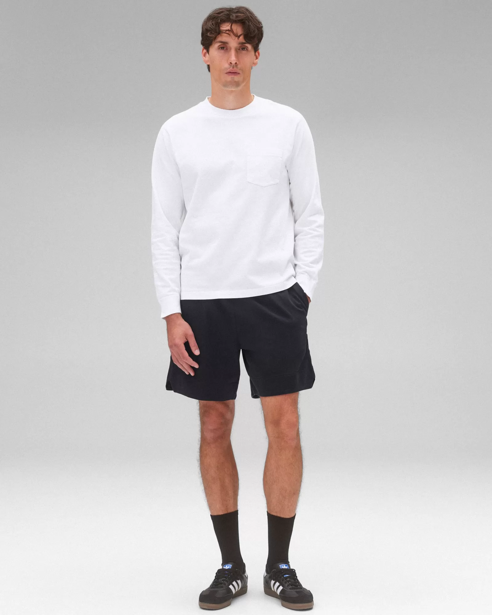 Reigning Champ Midweight Jersey Standard Pocket Long Sleeve