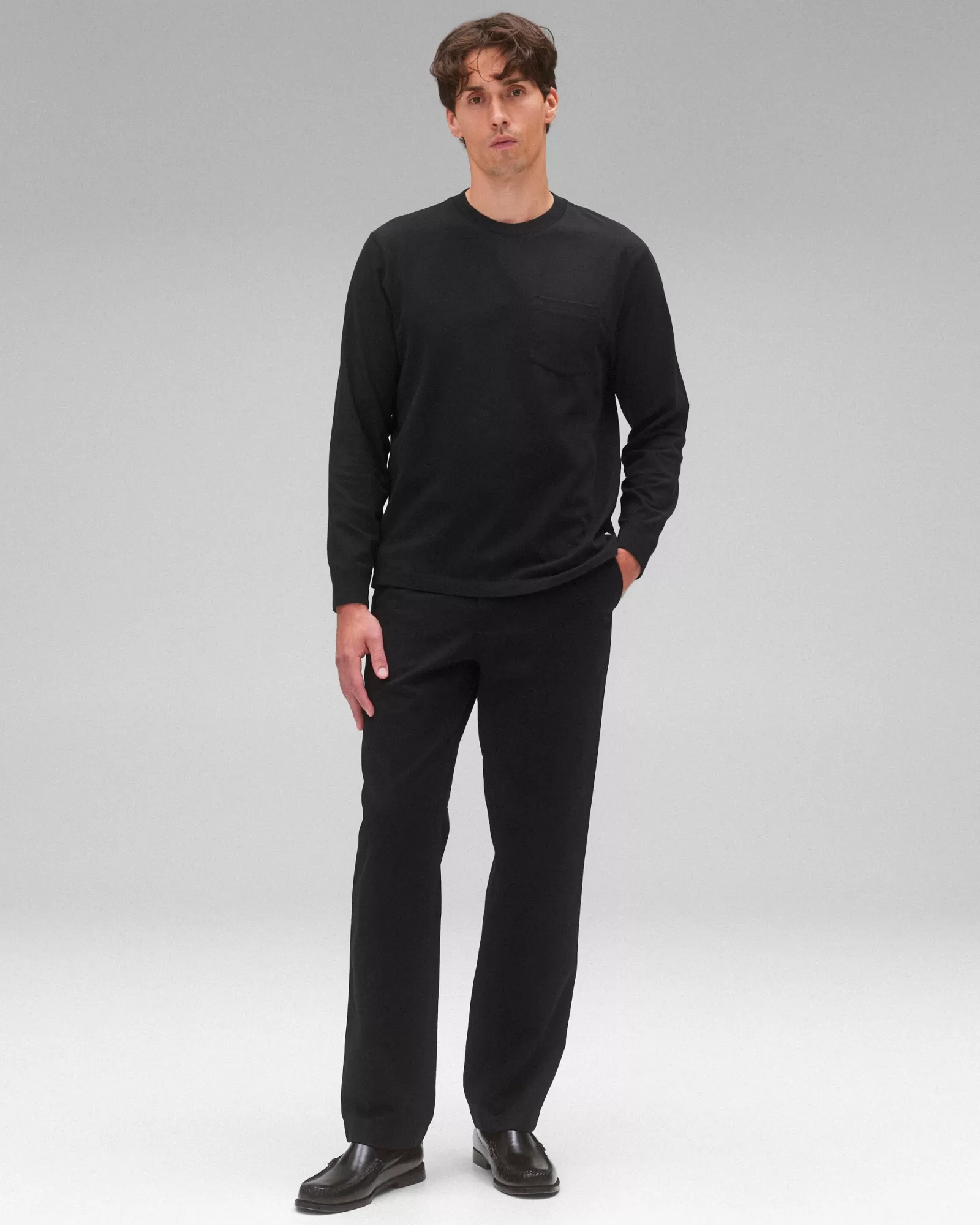 Reigning Champ Midweight Jersey Standard Pocket Long Sleeve