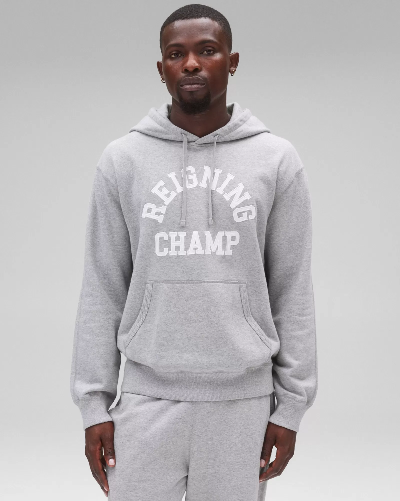 Reigning Champ Midweight Terry Arch Logo Hoodie