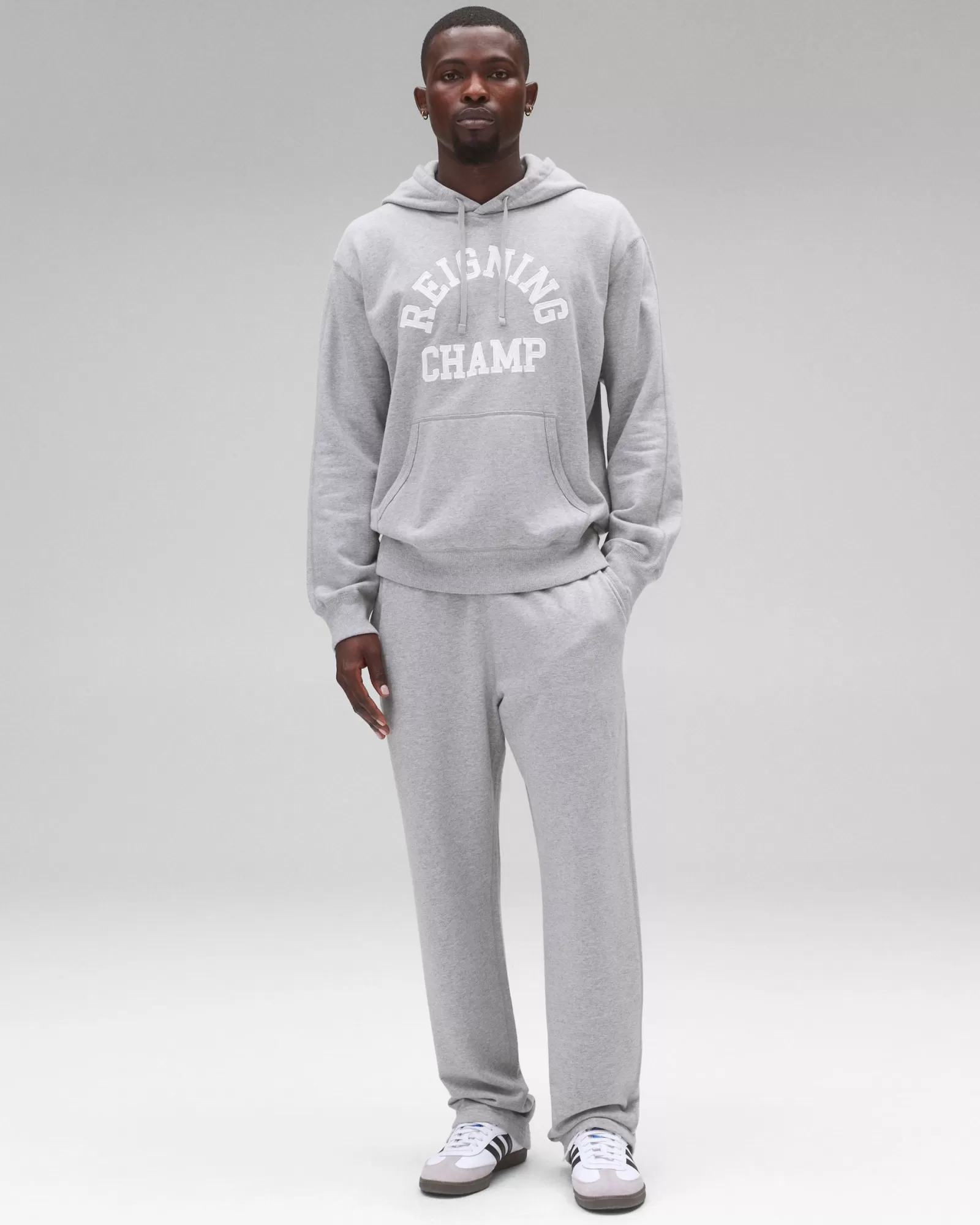 Reigning Champ Midweight Terry Arch Logo Hoodie