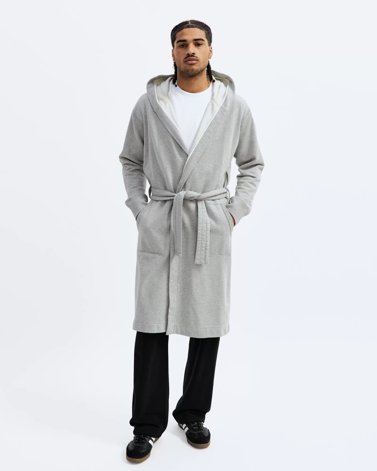 Reigning Champ Midweight Terry Embroidered Hooded Robe