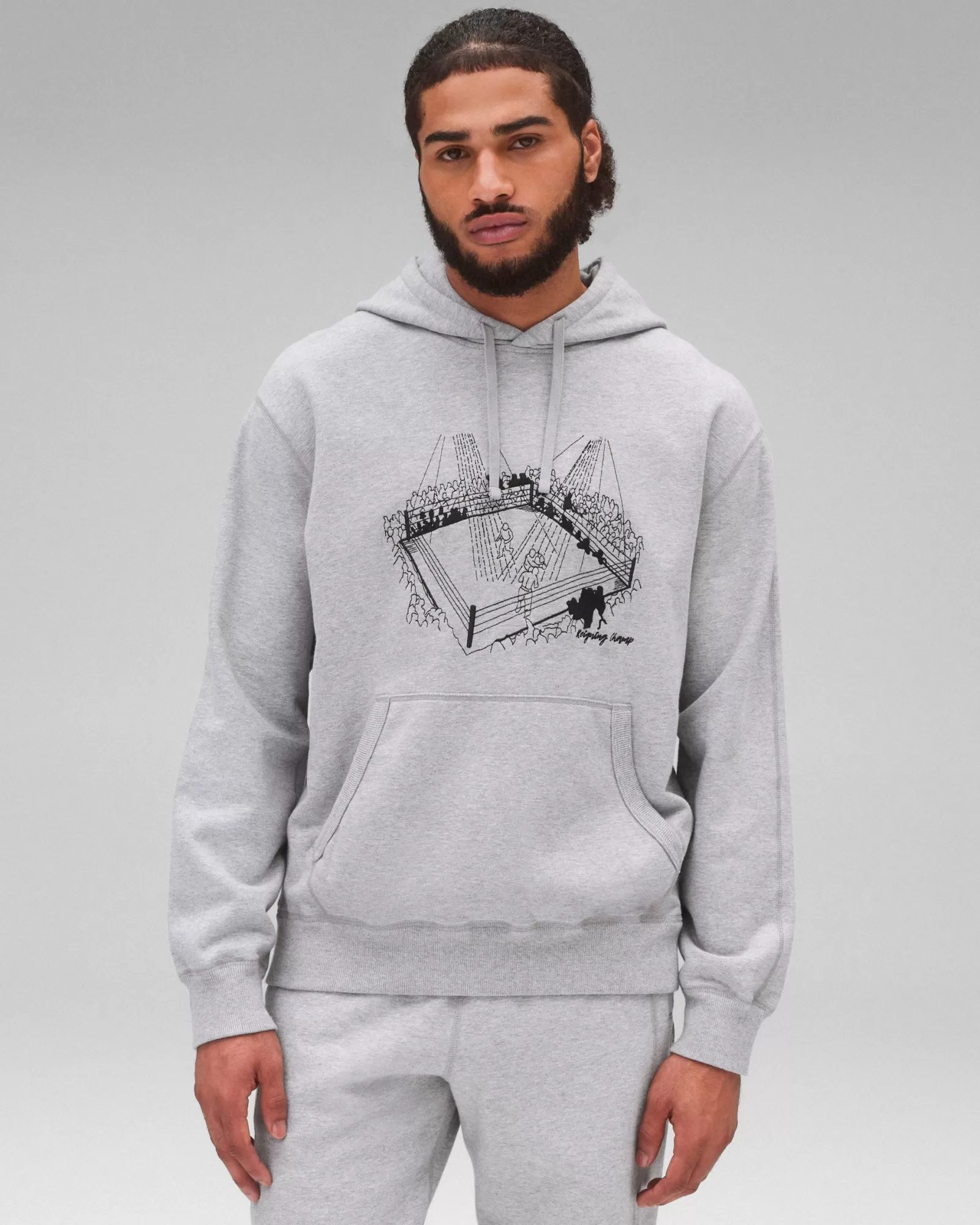 Reigning Champ Midweight Terry Lines Hoodie