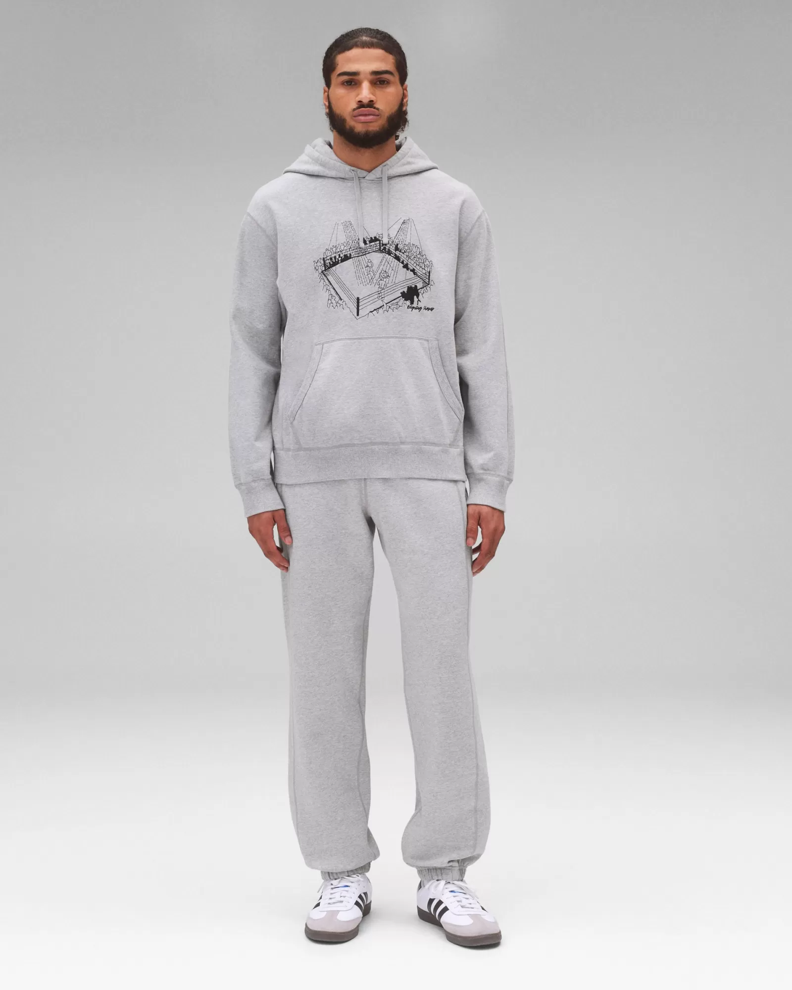 Reigning Champ Midweight Terry Lines Hoodie