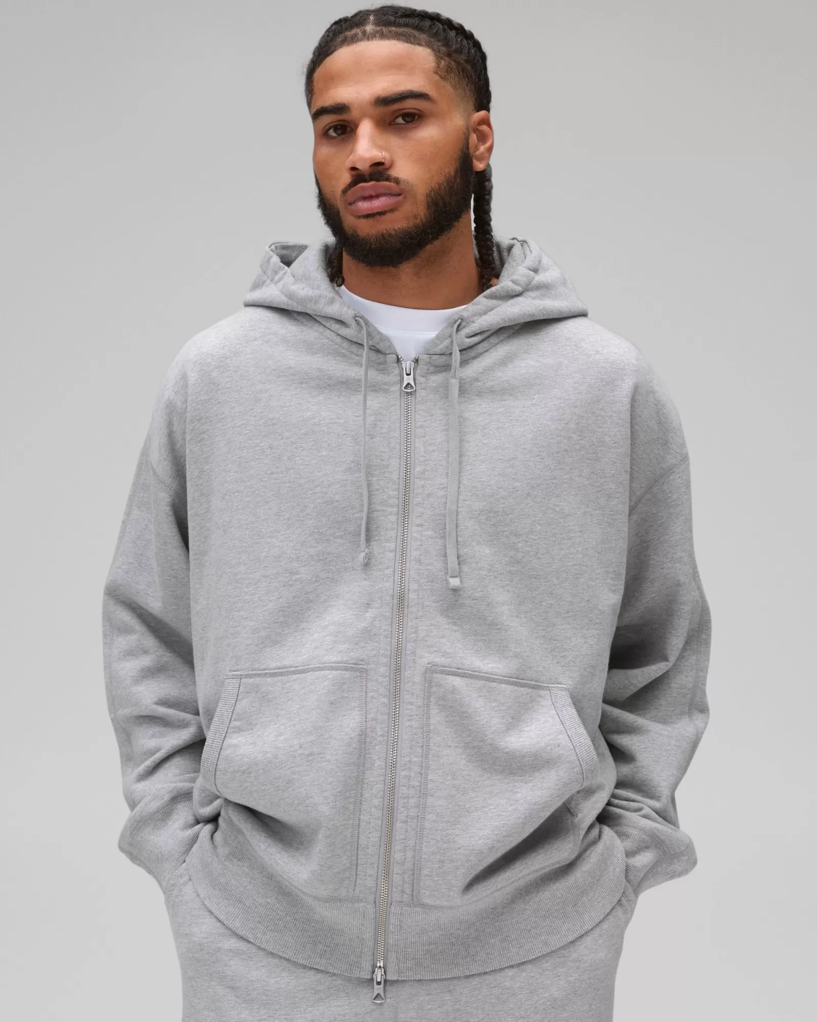 Reigning Champ Midweight Terry Relaxed Zip Hoodie