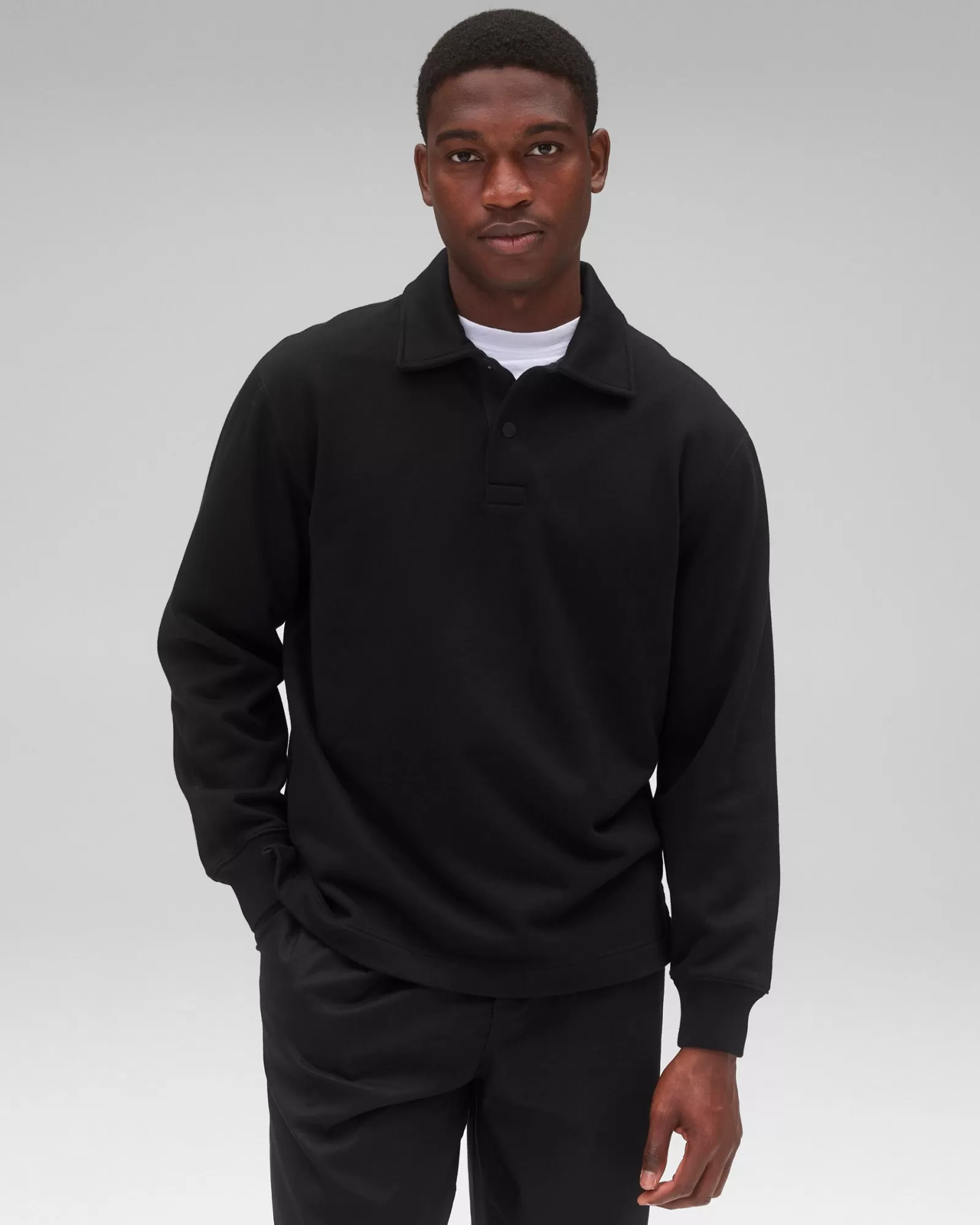 Reigning Champ Midweight Terry Rugby Sweatshirt