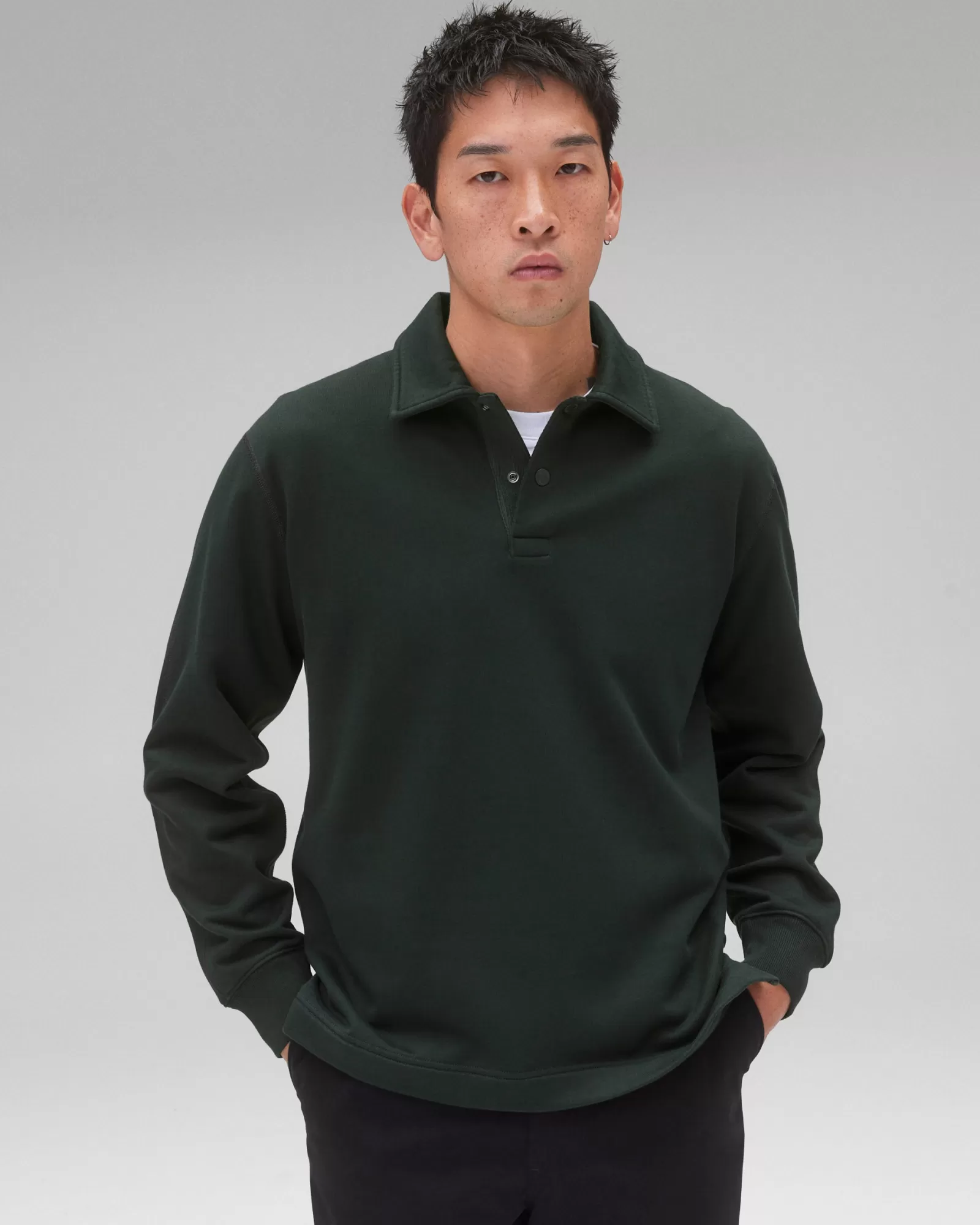 Reigning Champ Midweight Terry Rugby Sweatshirt