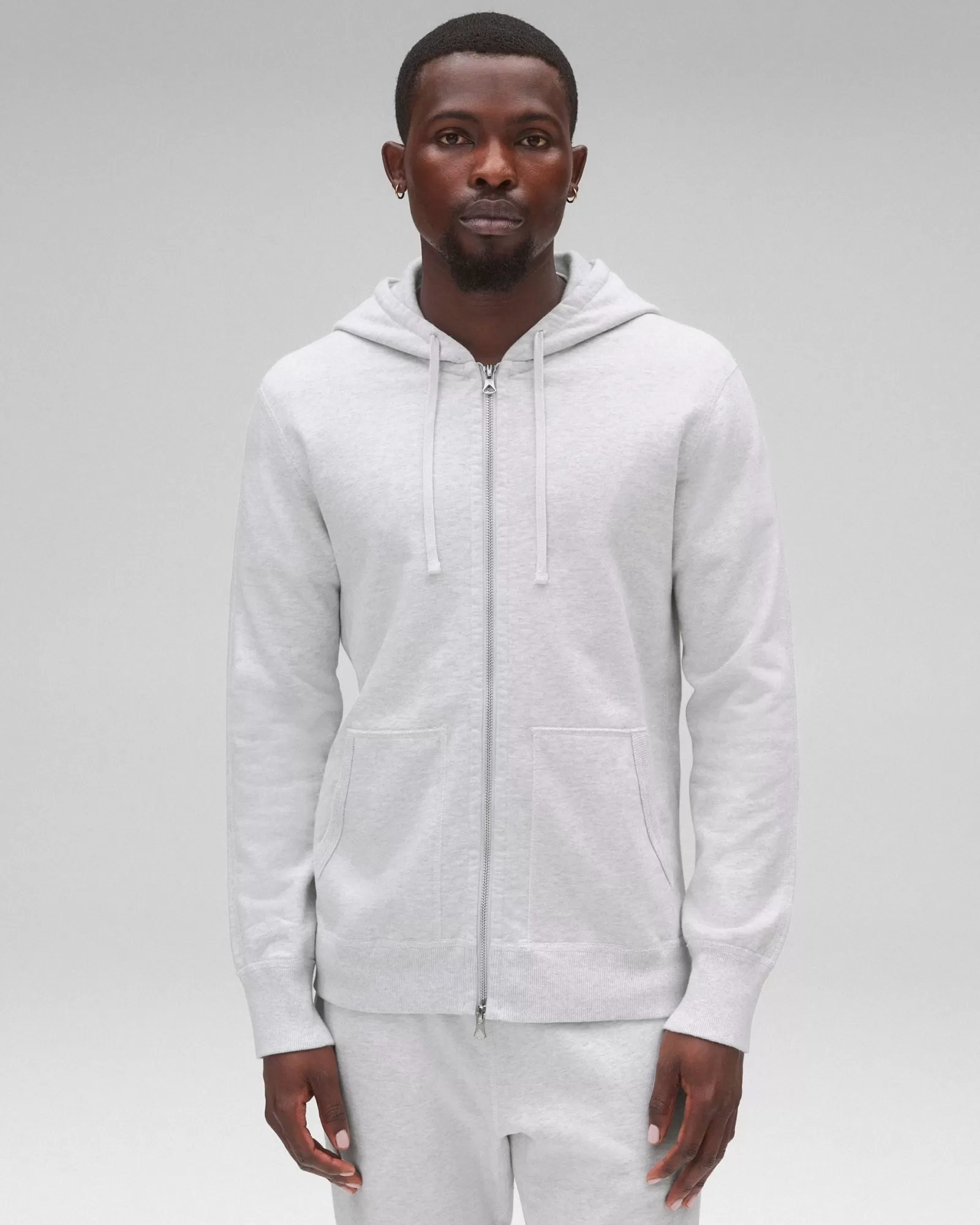 Reigning Champ Midweight Terry Slim Zip Hoodie