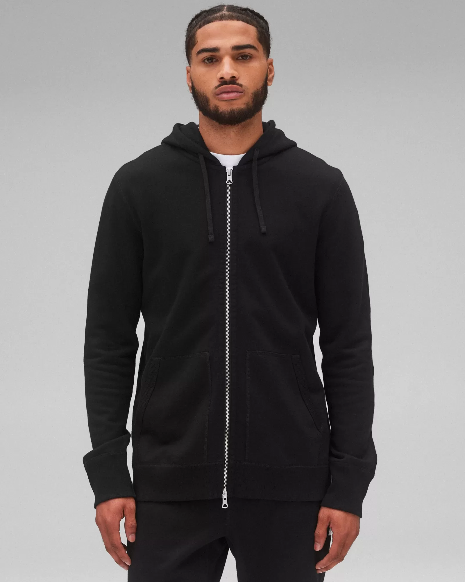 Reigning Champ Midweight Terry Slim Zip Hoodie