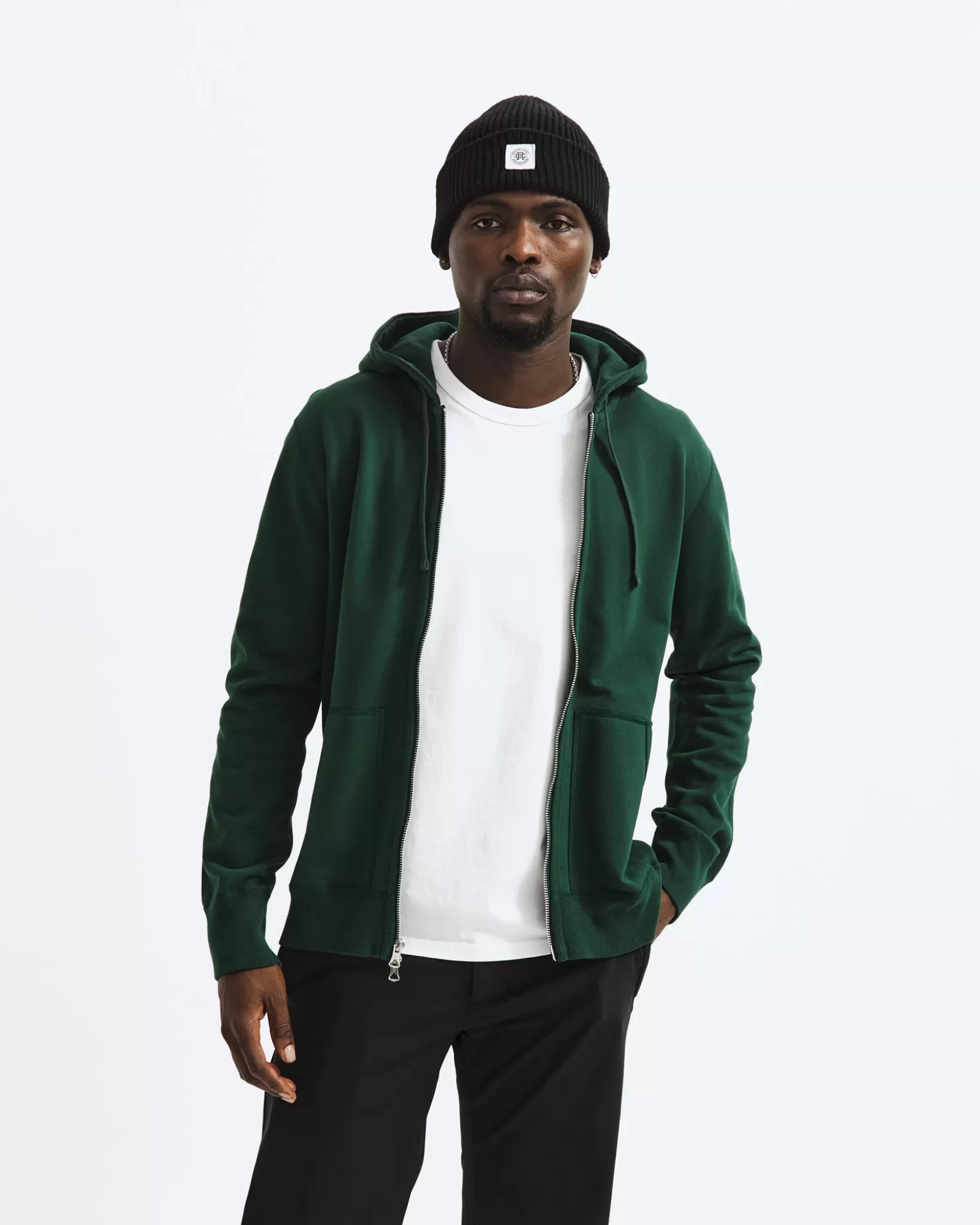 Reigning Champ Midweight Terry Slim Zip Hoodie