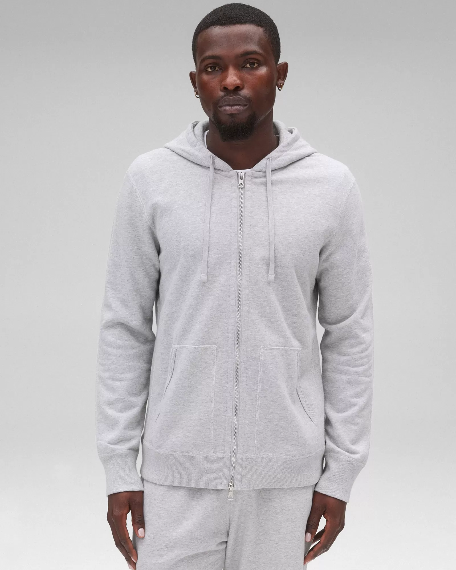 Reigning Champ Midweight Terry Slim Zip Hoodie