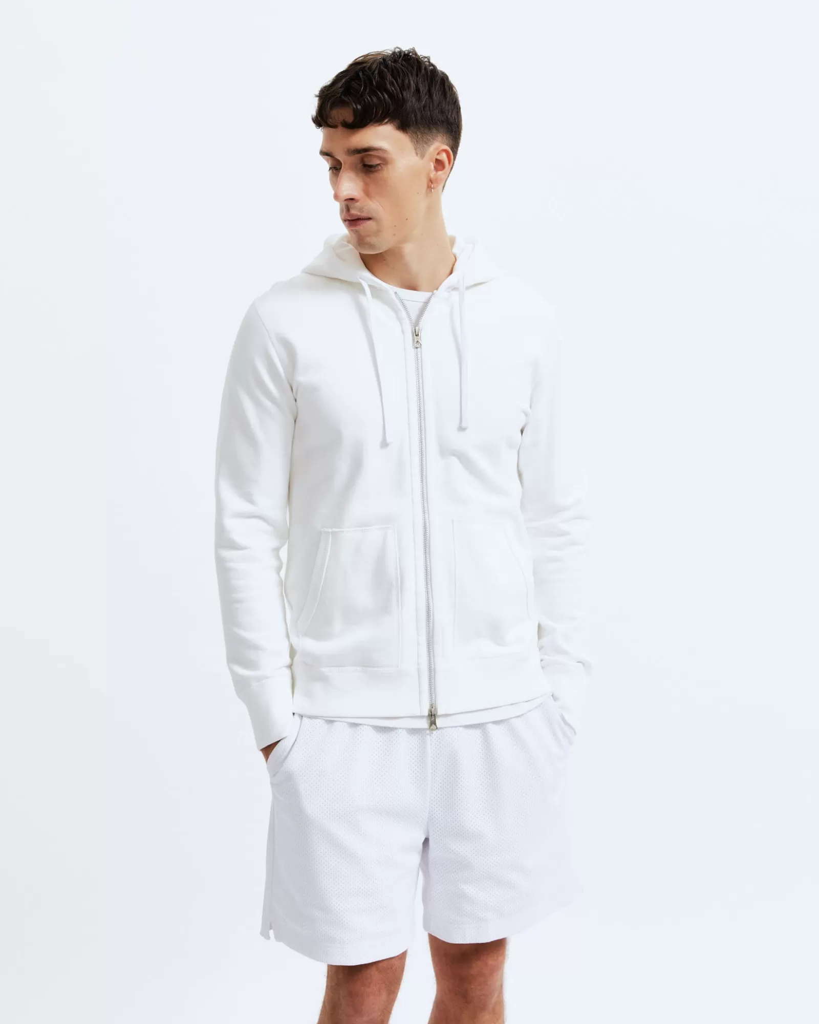 Reigning Champ Midweight Terry Slim Zip Hoodie