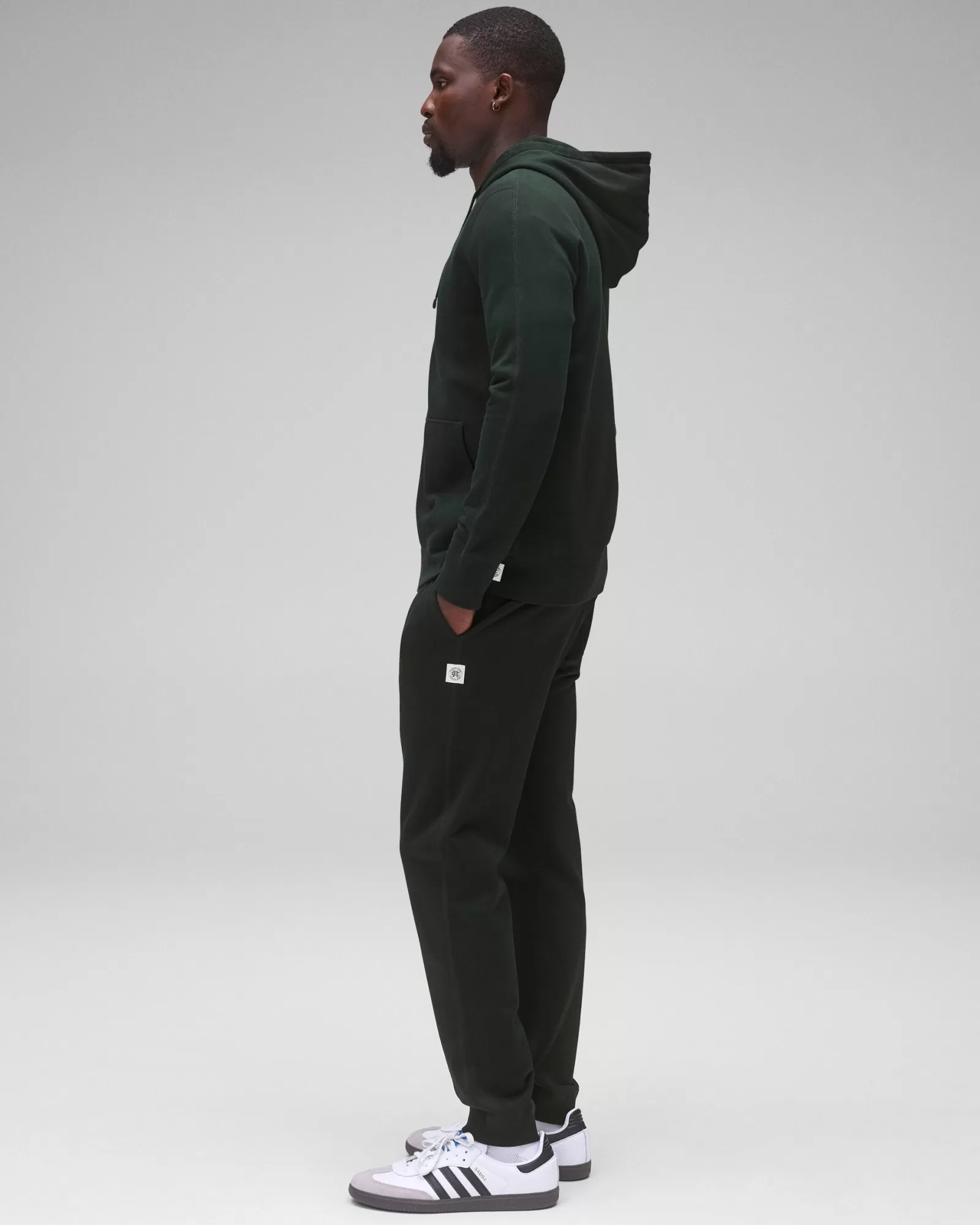 Reigning Champ Midweight Terry Slim Zip Hoodie