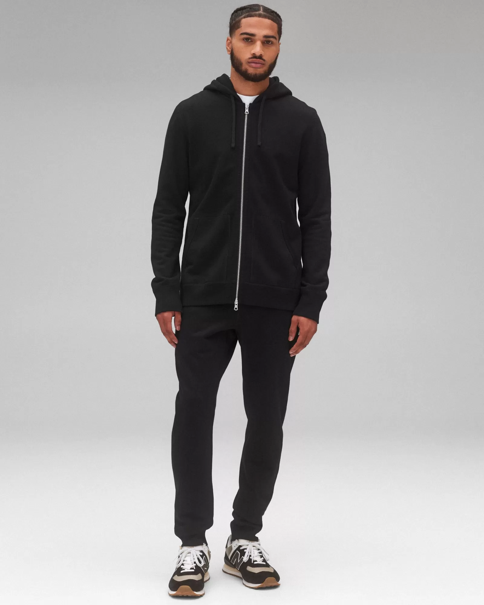 Reigning Champ Midweight Terry Slim Zip Hoodie