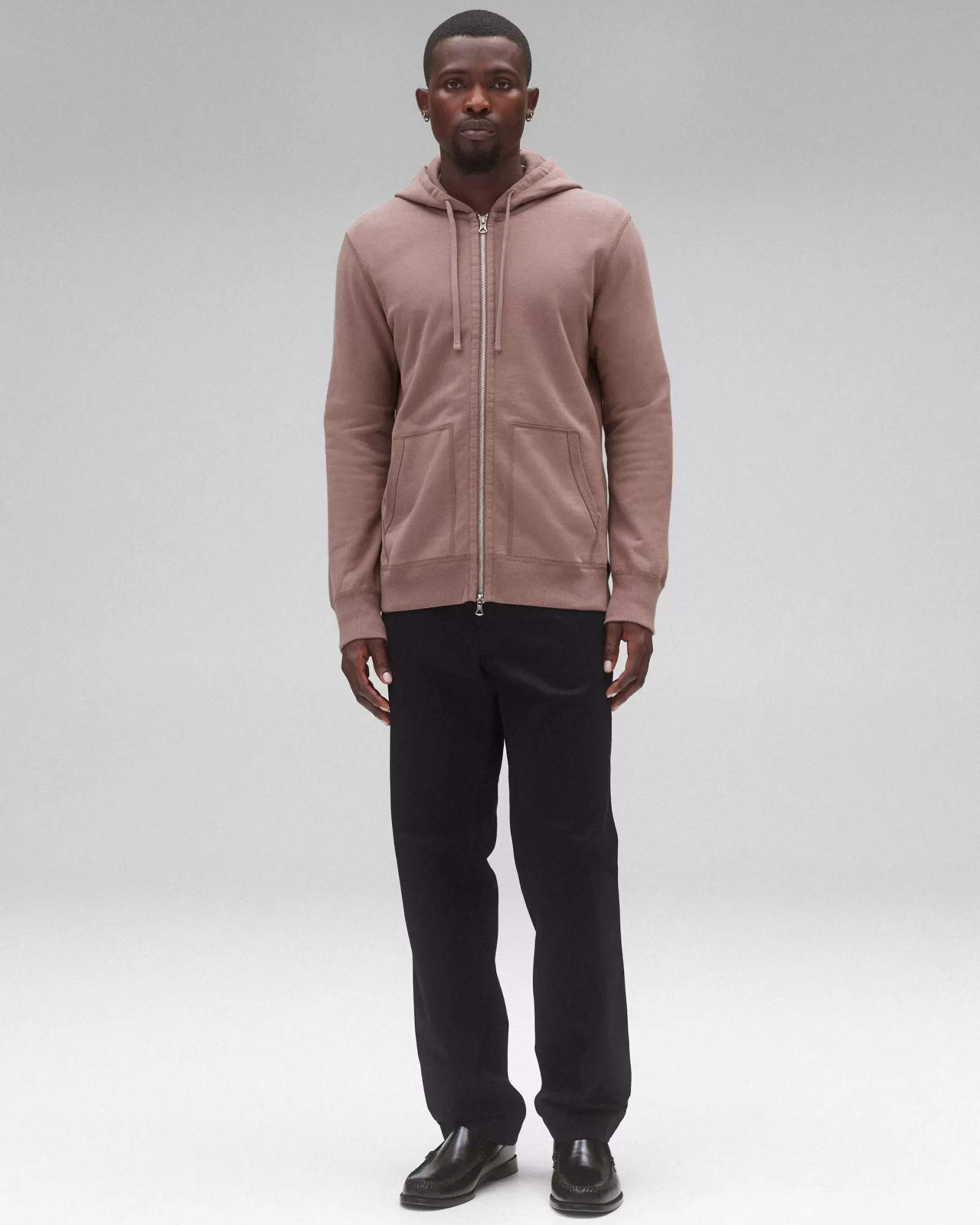 Reigning Champ Midweight Terry Slim Zip Hoodie