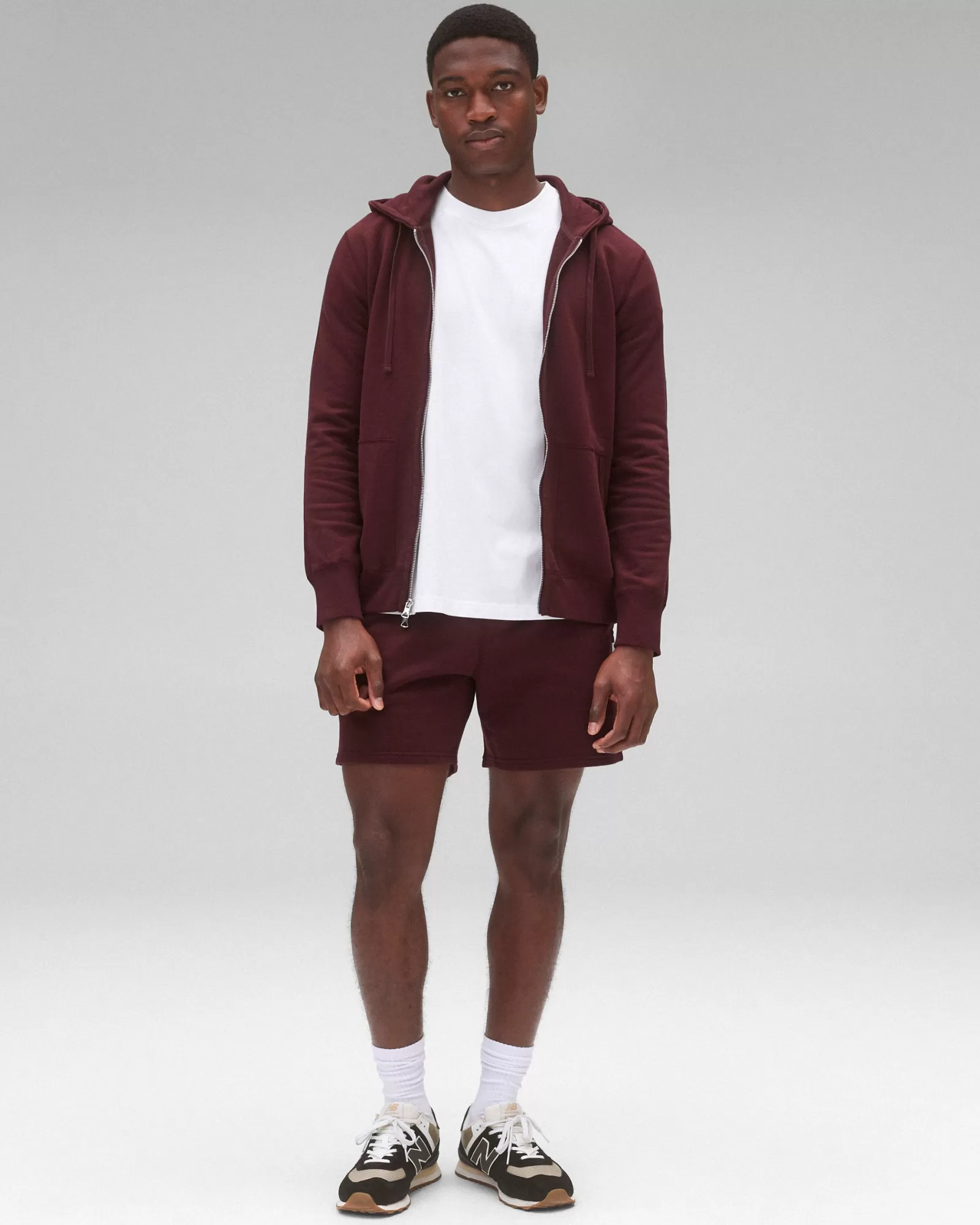 Reigning Champ Midweight Terry Slim Zip Hoodie