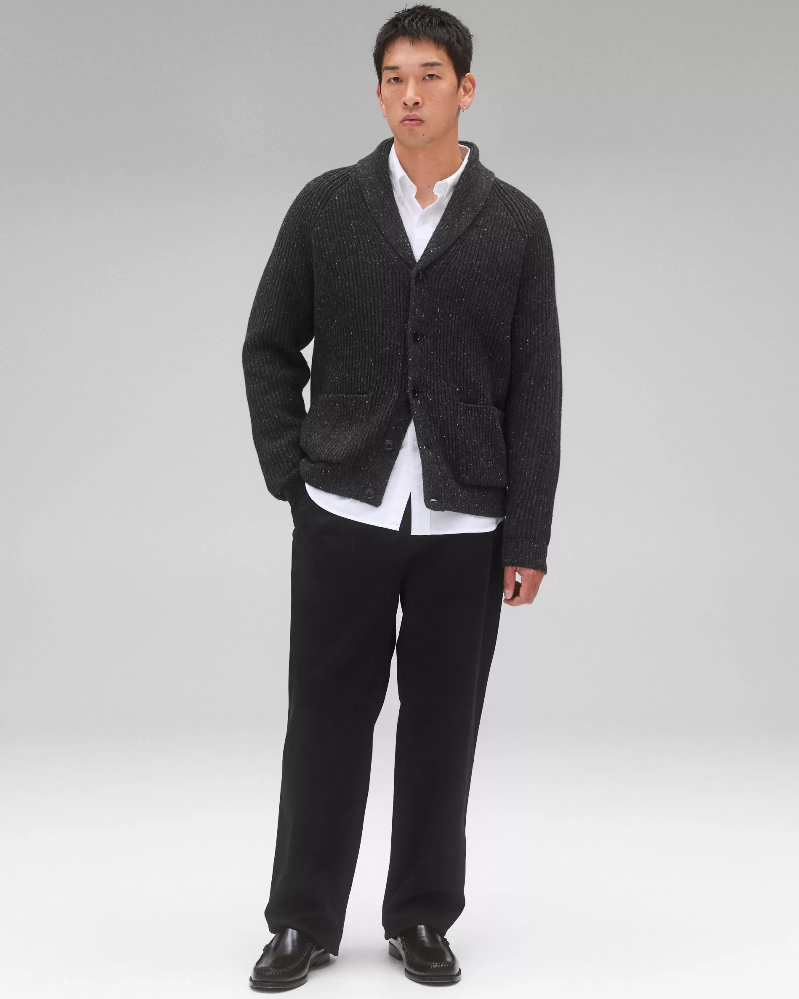 Reigning Champ Nep Merino Kenny Shawl Cardigan