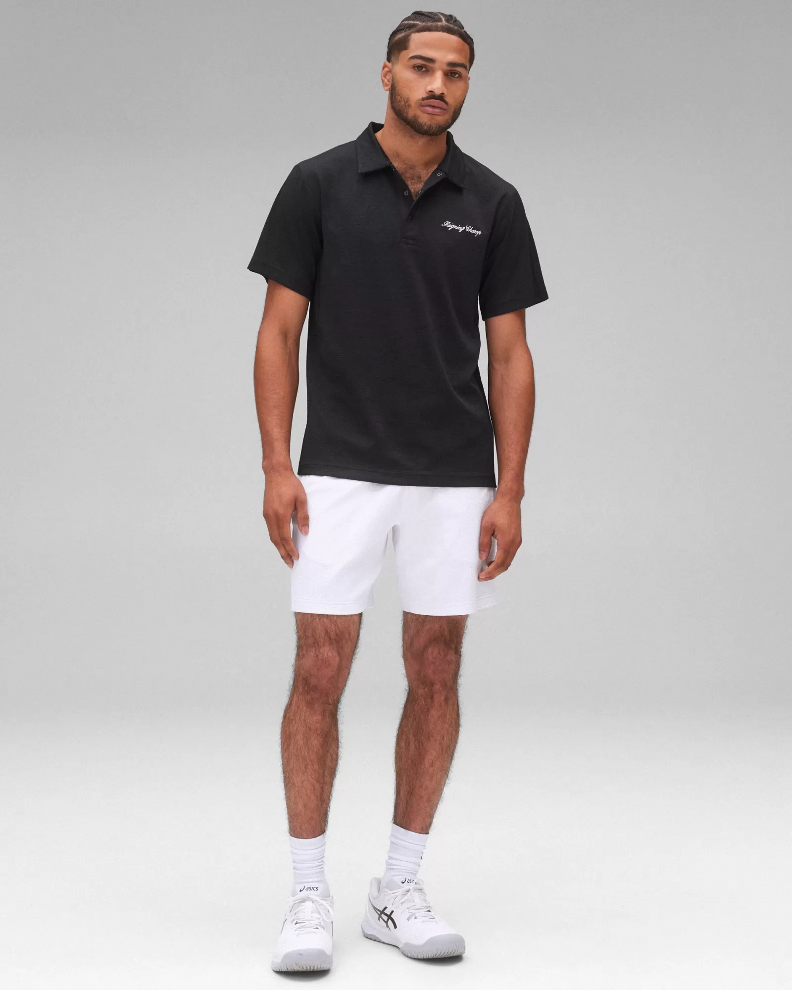 Reigning Champ Solotex Mesh Script Polo