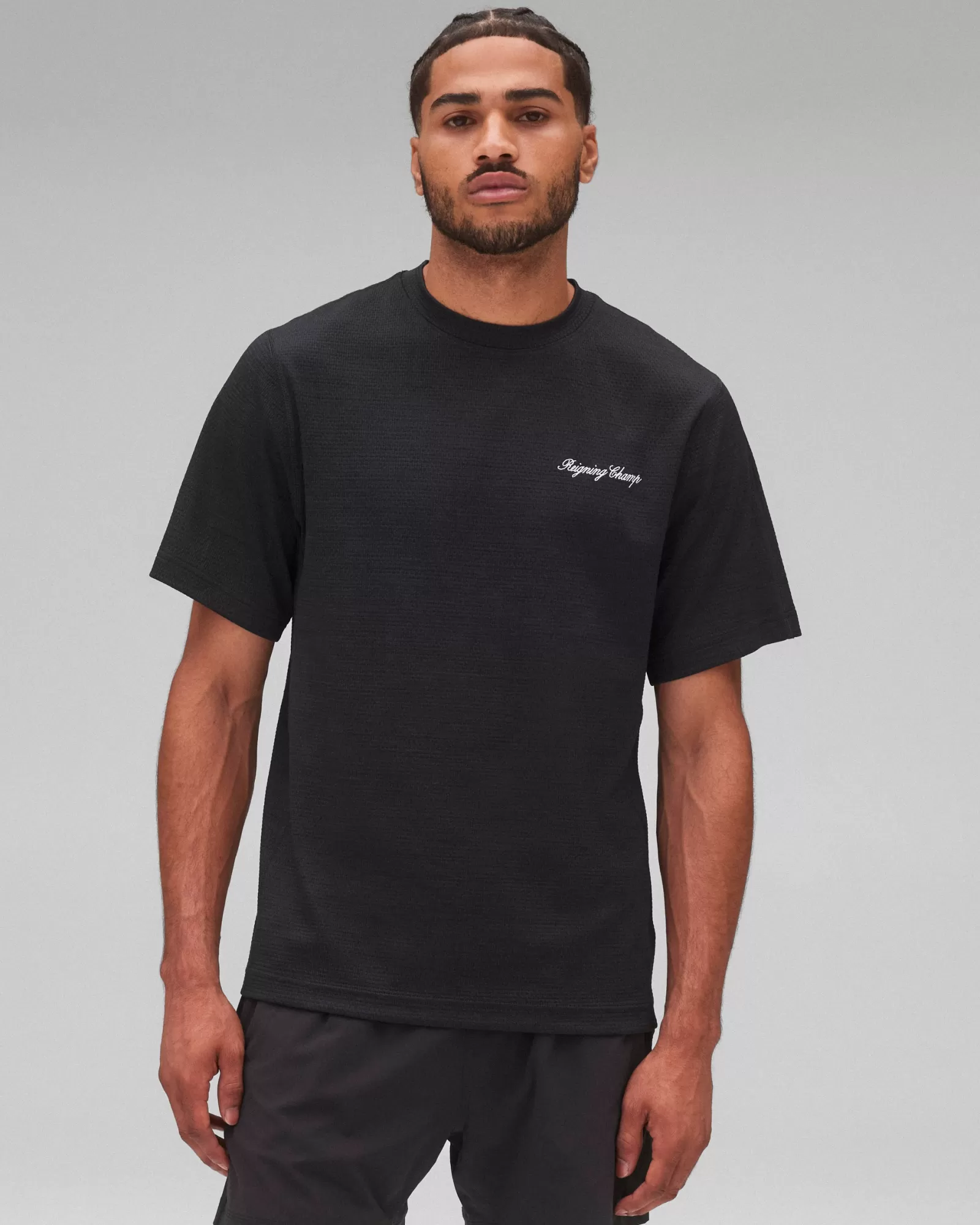 Reigning Champ Solotex Mesh Script T-Shirt