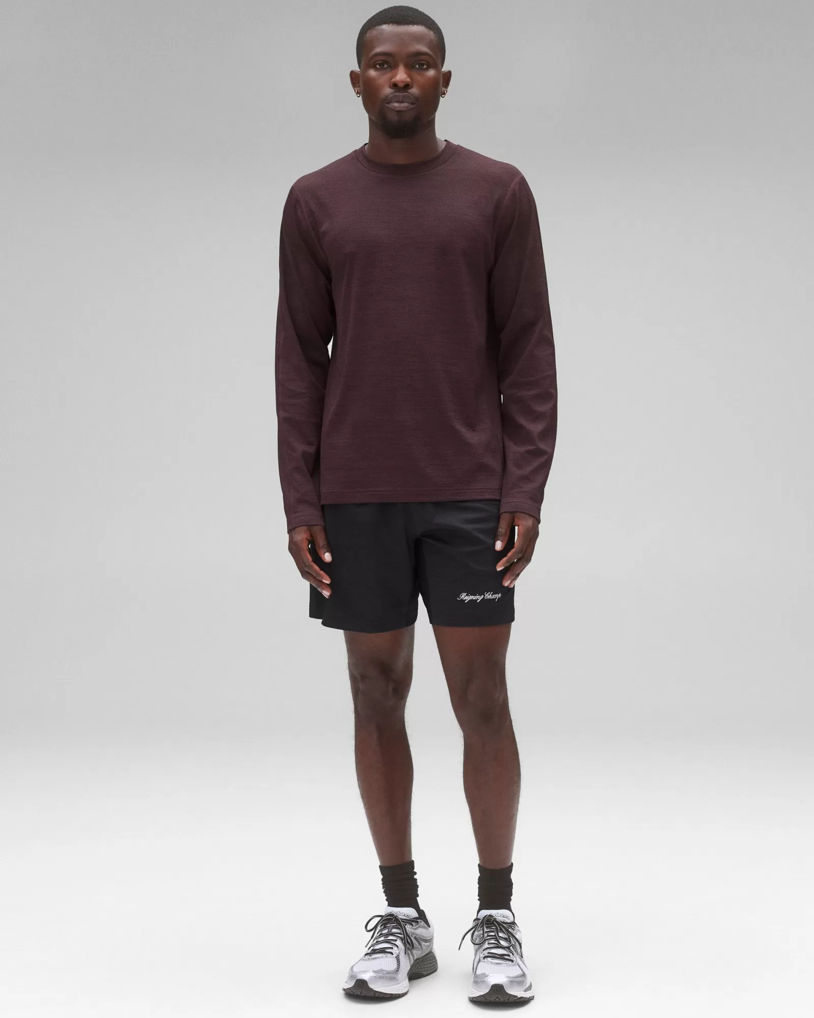 Reigning Champ Solotex Mesh Tiebreak Long Sleeve