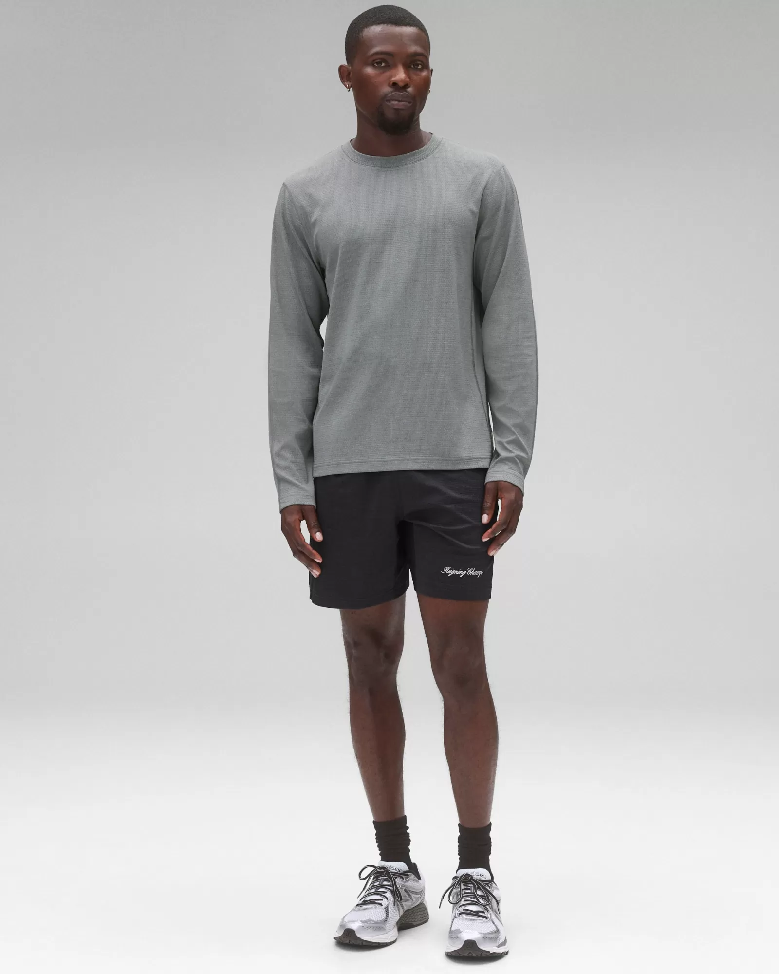 Reigning Champ Solotex Mesh Tiebreak Long Sleeve