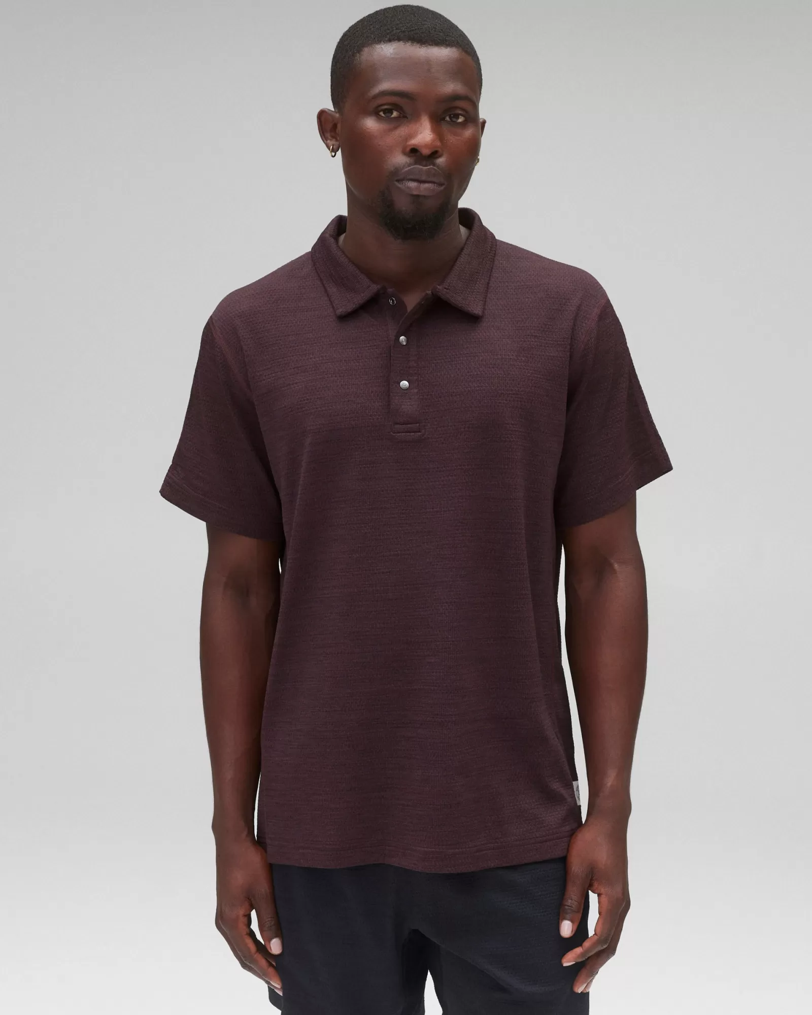 Reigning Champ Solotex Mesh Tiebreak Polo