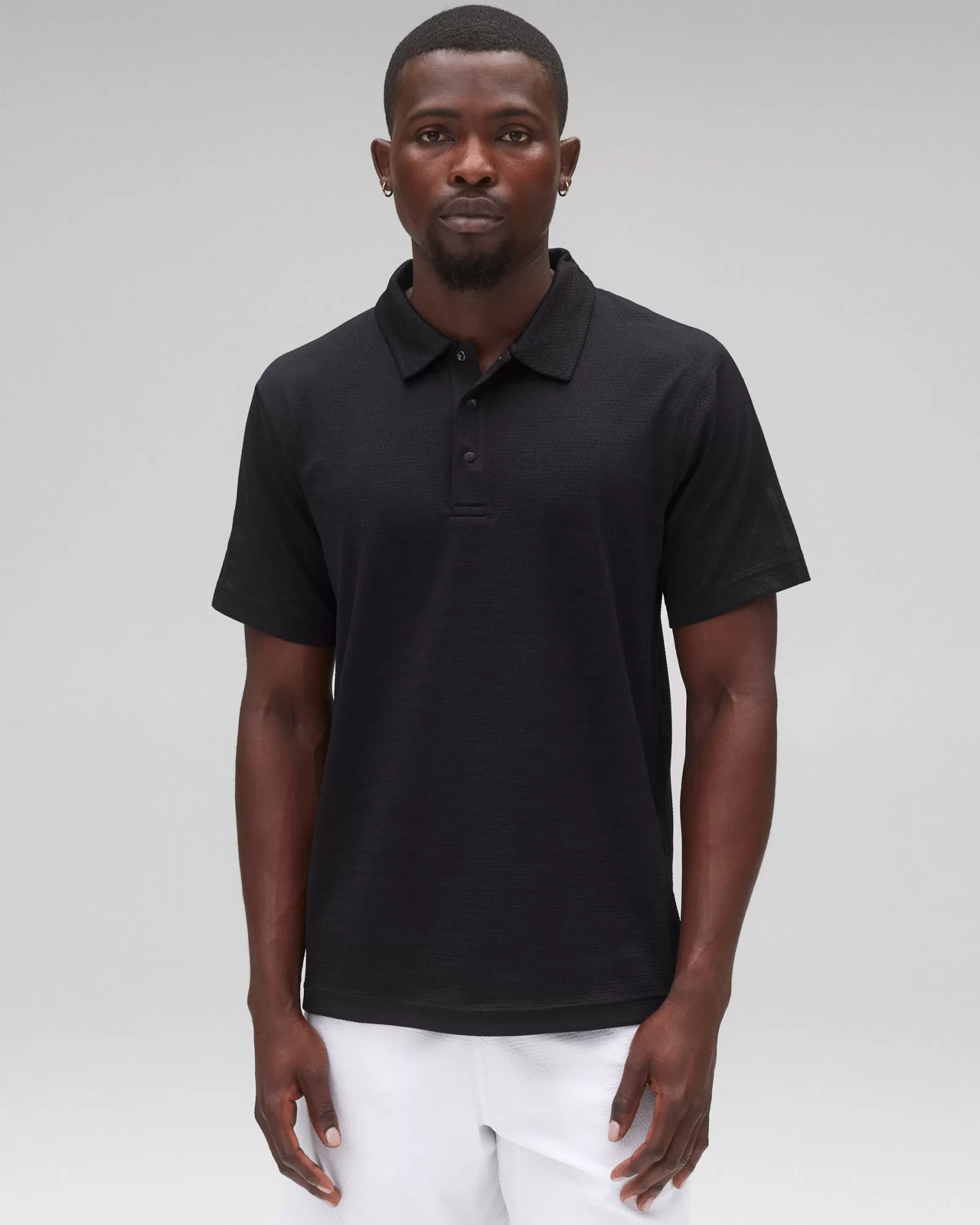 Reigning Champ Solotex Mesh Tiebreak Polo