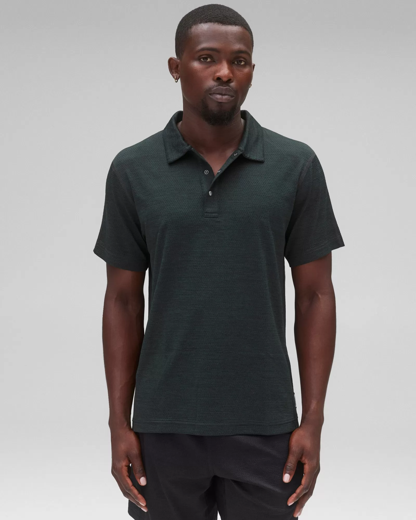 Reigning Champ Solotex Mesh Tiebreak Polo