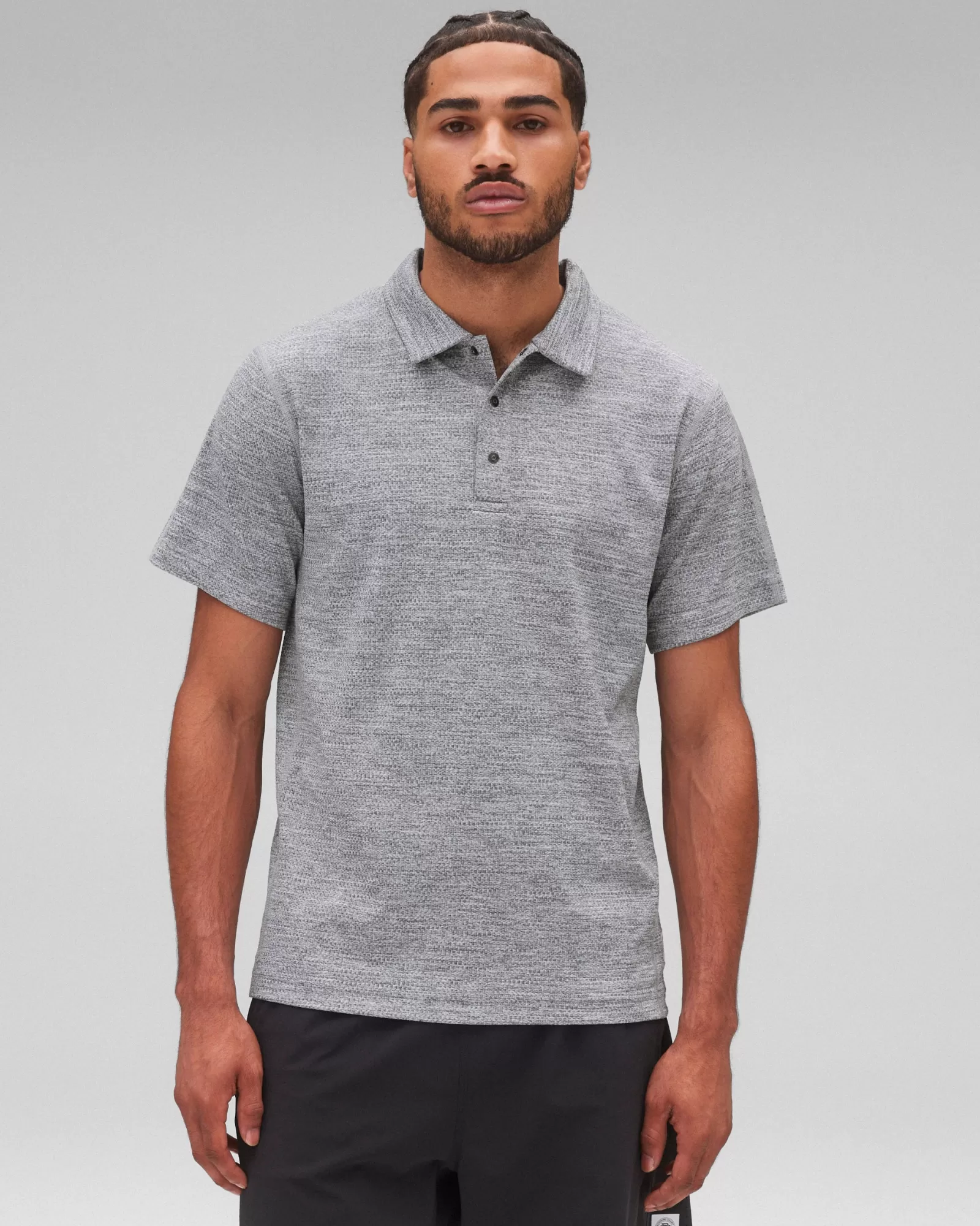 Reigning Champ Solotex Mesh Tiebreak Polo