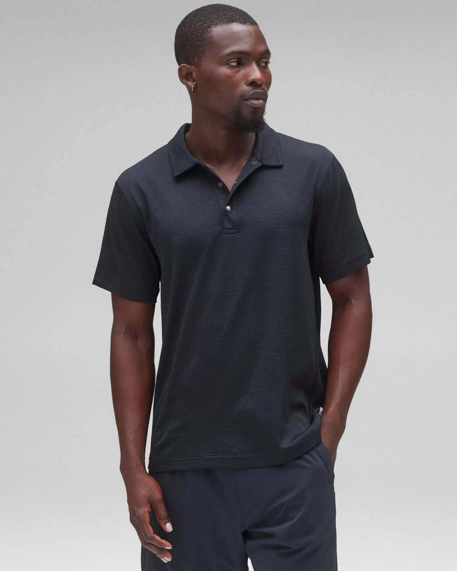 Reigning Champ Solotex Mesh Tiebreak Polo