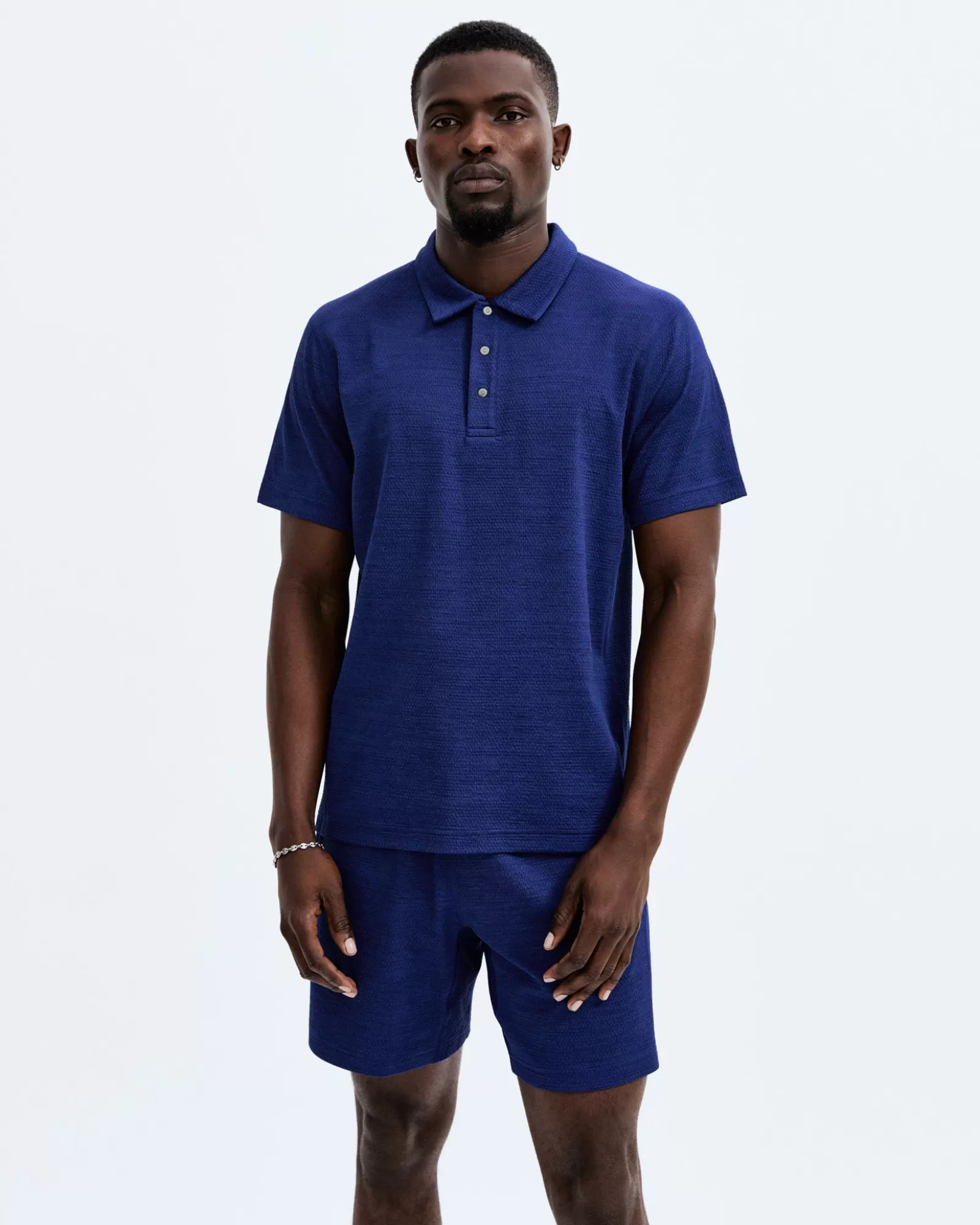 Reigning Champ Solotex Mesh Tiebreak Polo