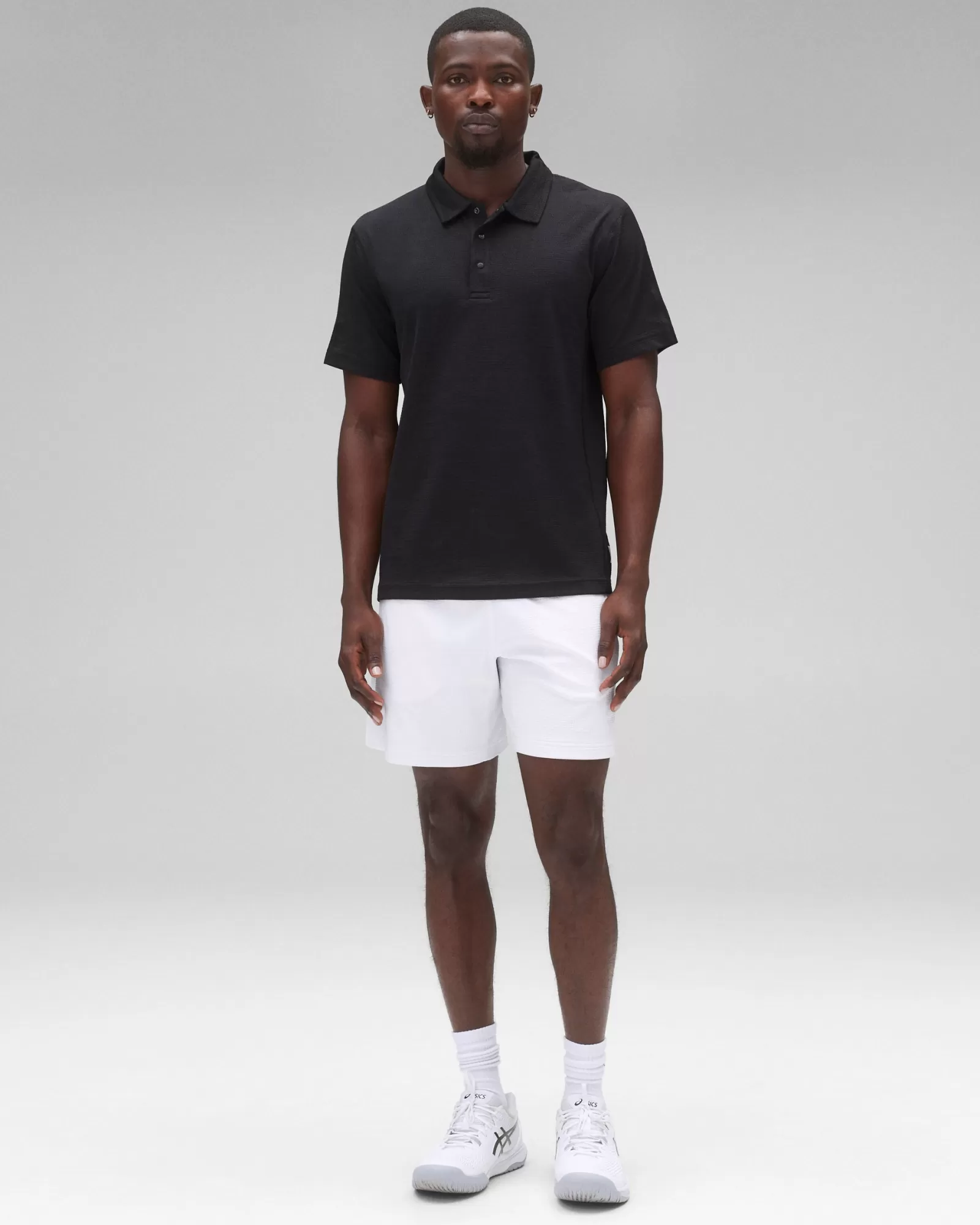 Reigning Champ Solotex Mesh Tiebreak Polo