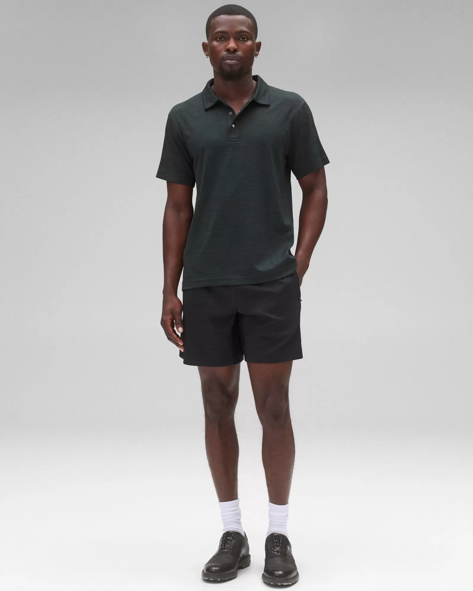 Reigning Champ Solotex Mesh Tiebreak Polo