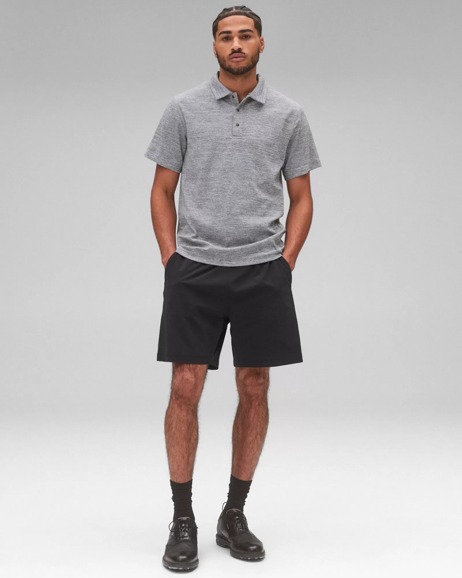 Reigning Champ Solotex Mesh Tiebreak Polo